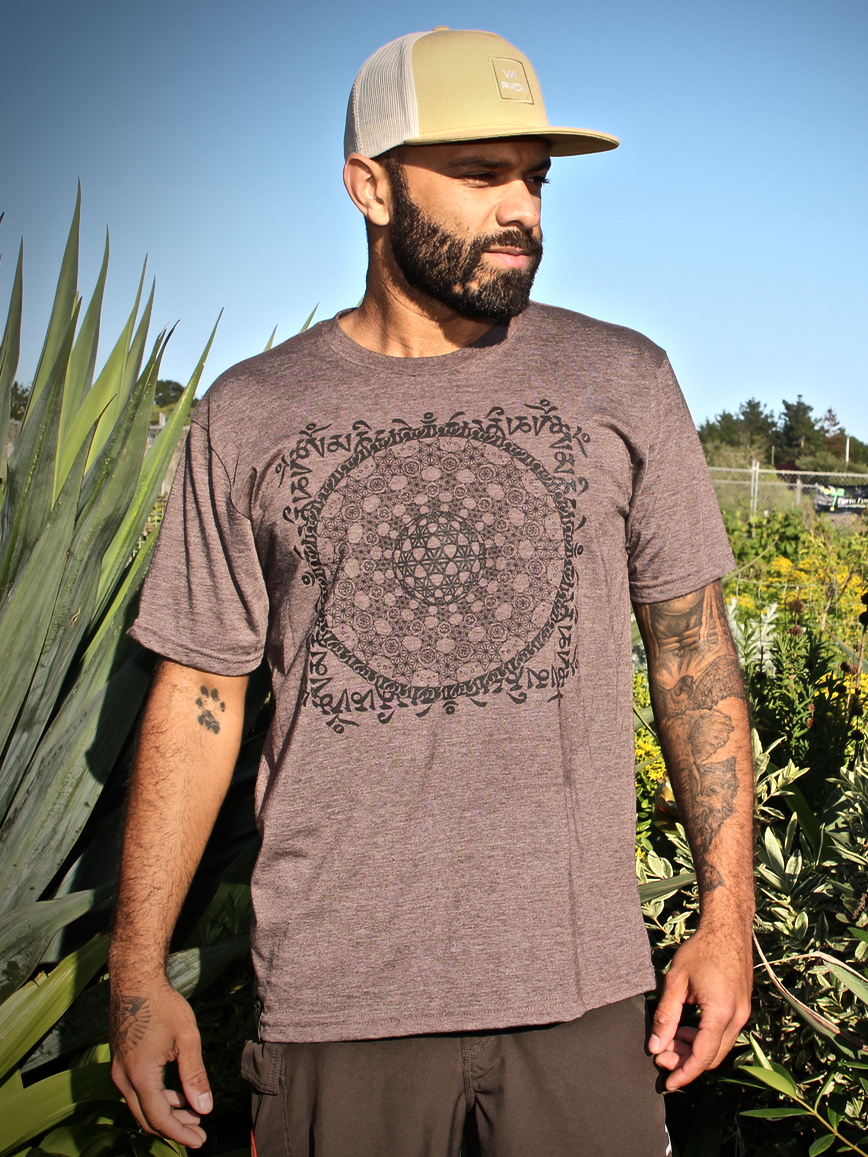 Organic sacred geometry t shirts sustainable