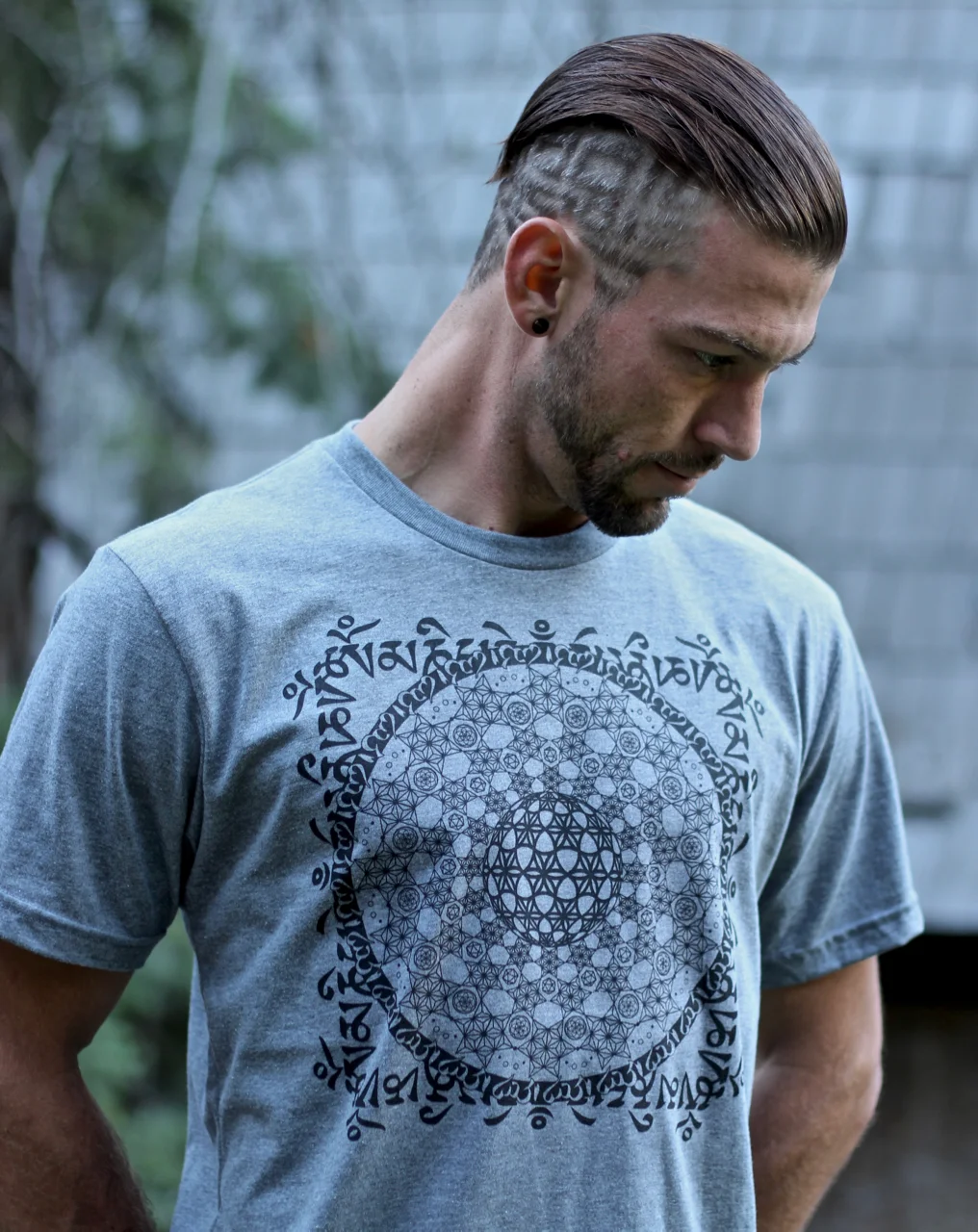 Organic sacred geometry t shirts sustainable