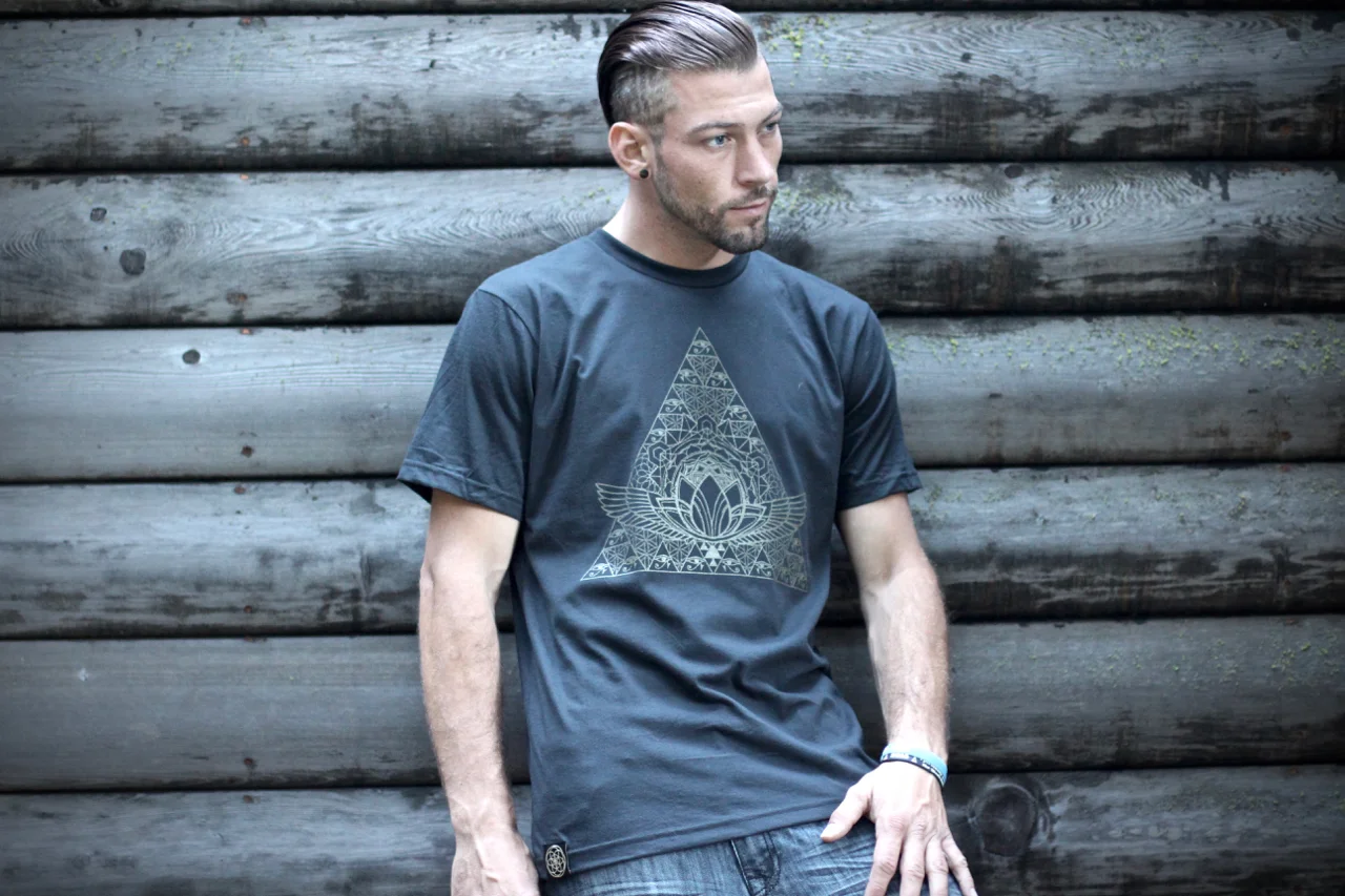 Hemp t-shirt organic sacred geometry