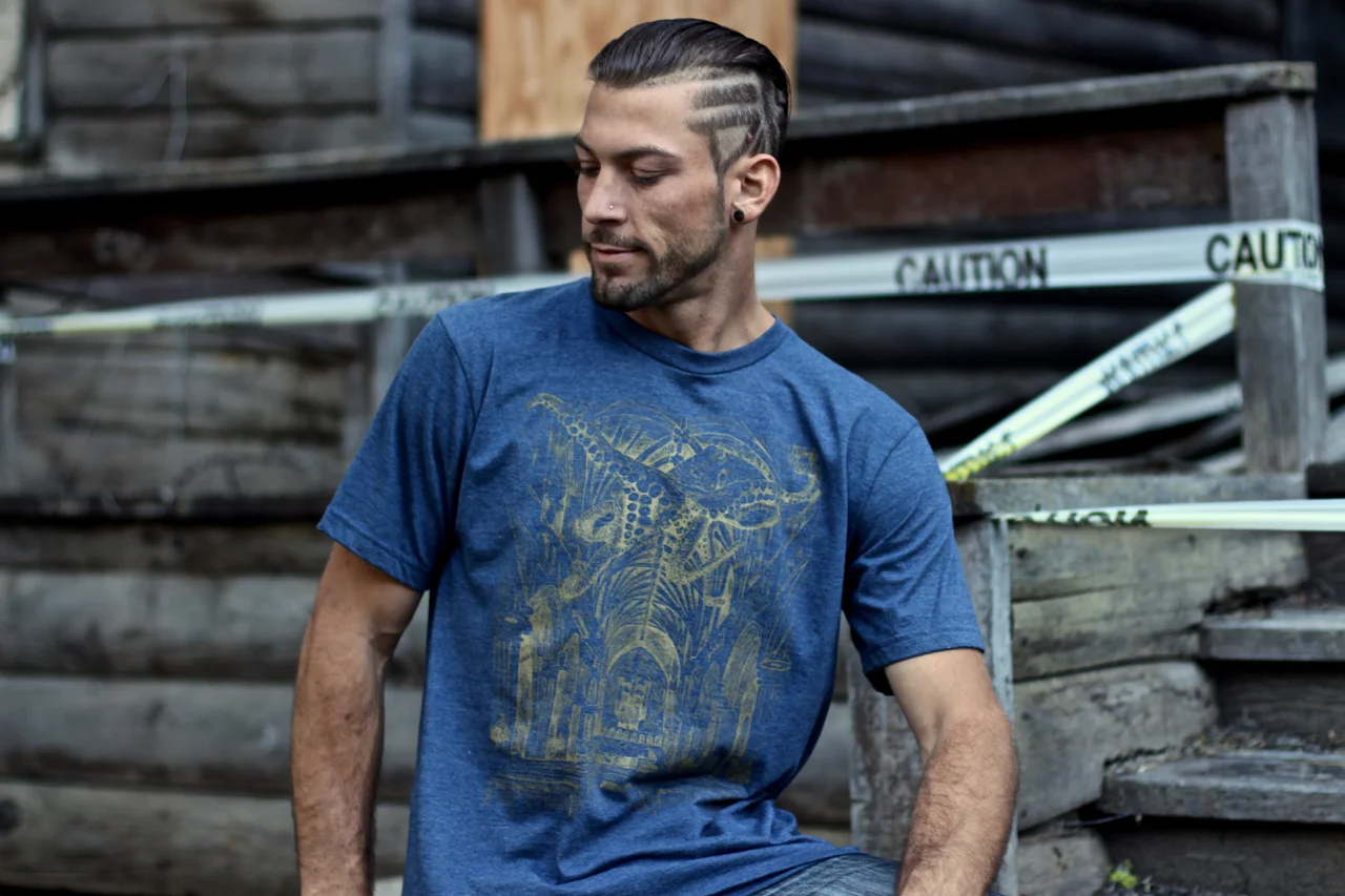 Organic sacred geometry t shirts sustainable eco fashion catherdral