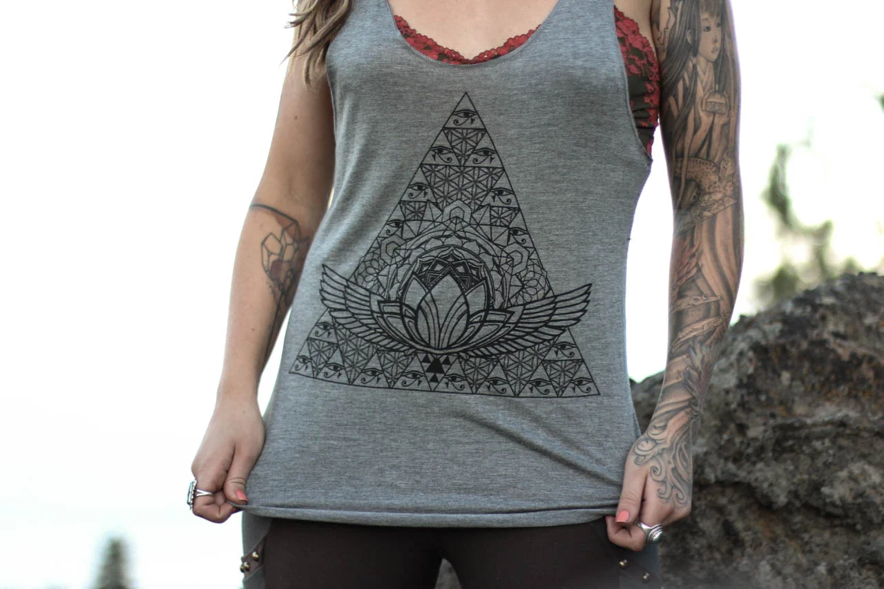 horus pyramid tank top