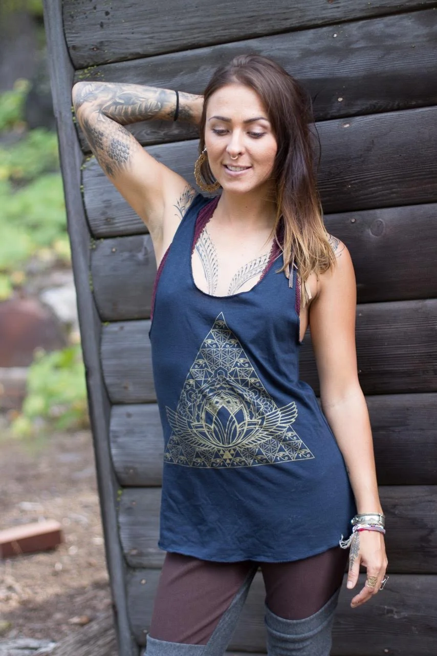 horus pyramid tank top