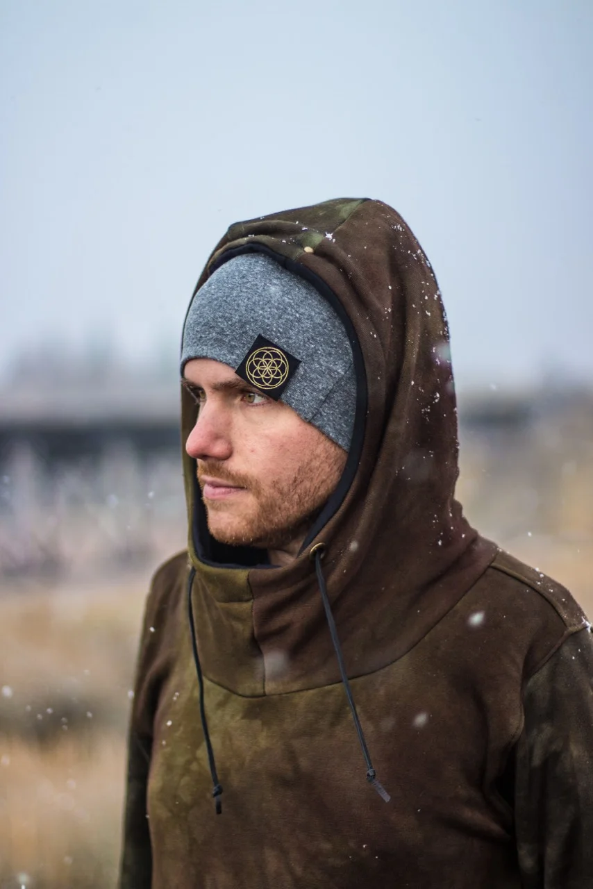 Orgainc beanie sacred geomtery 