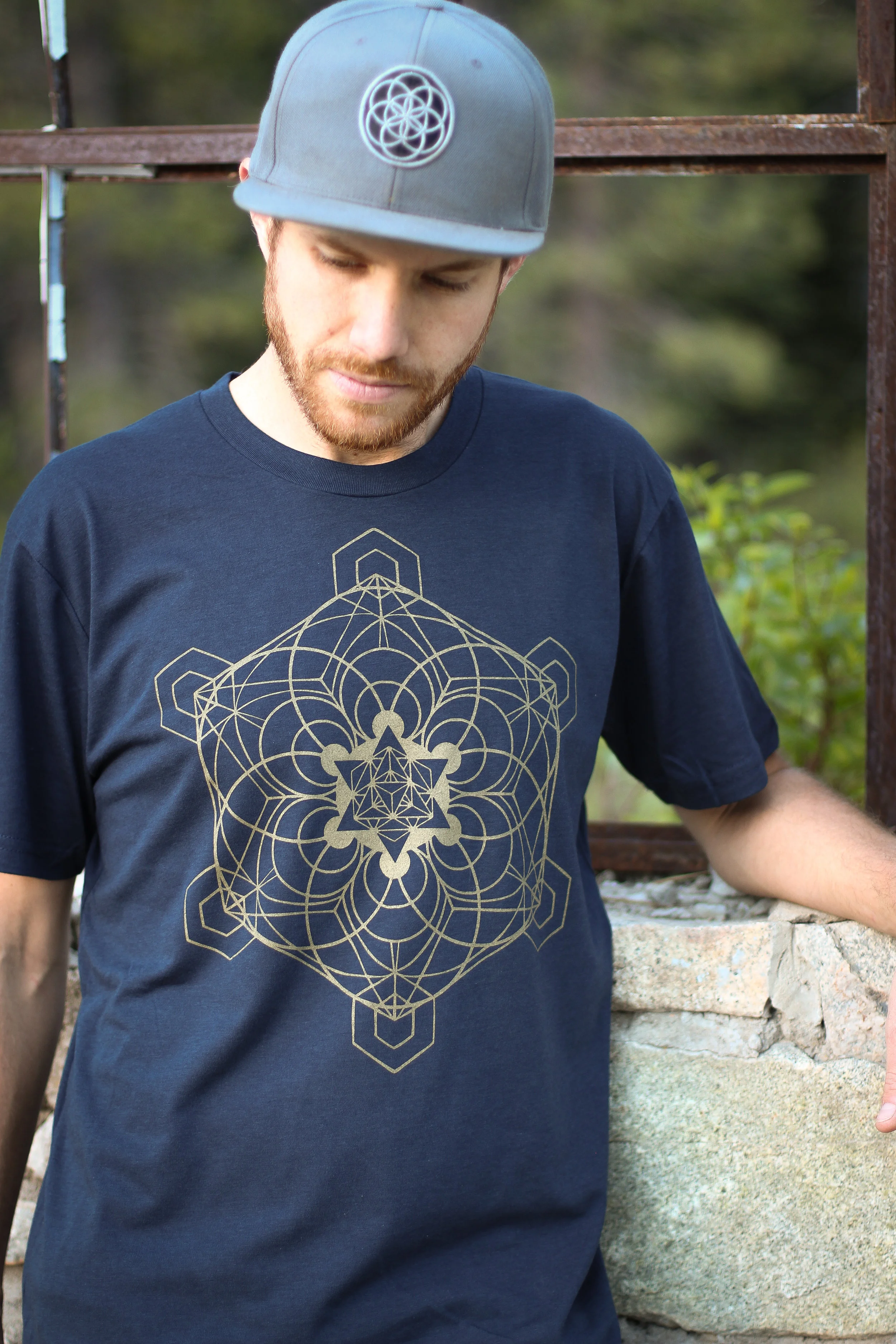 Hemp t-shirt organic sacred geometry