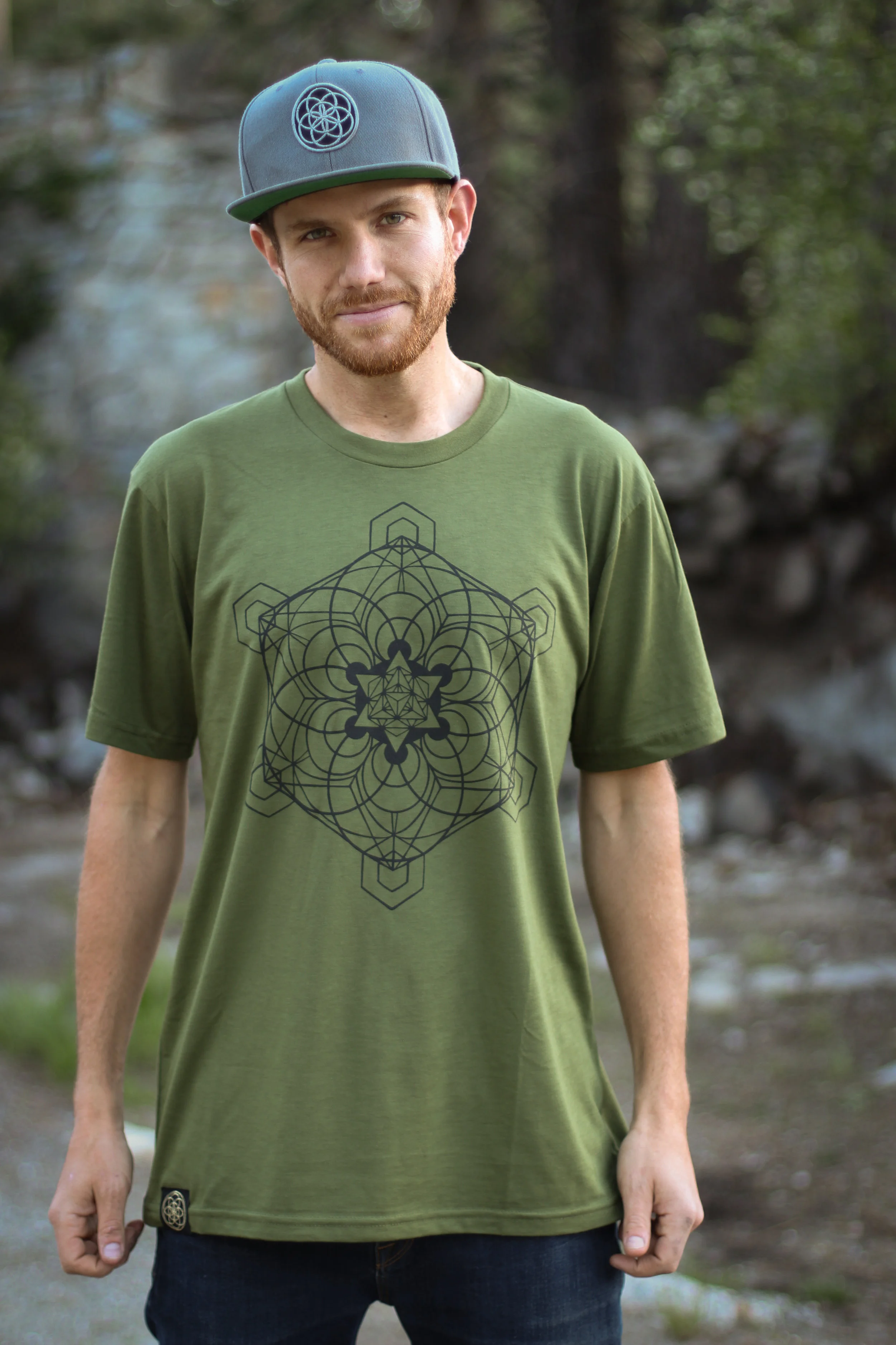 Hemp t-shirt organic sacred geometry
