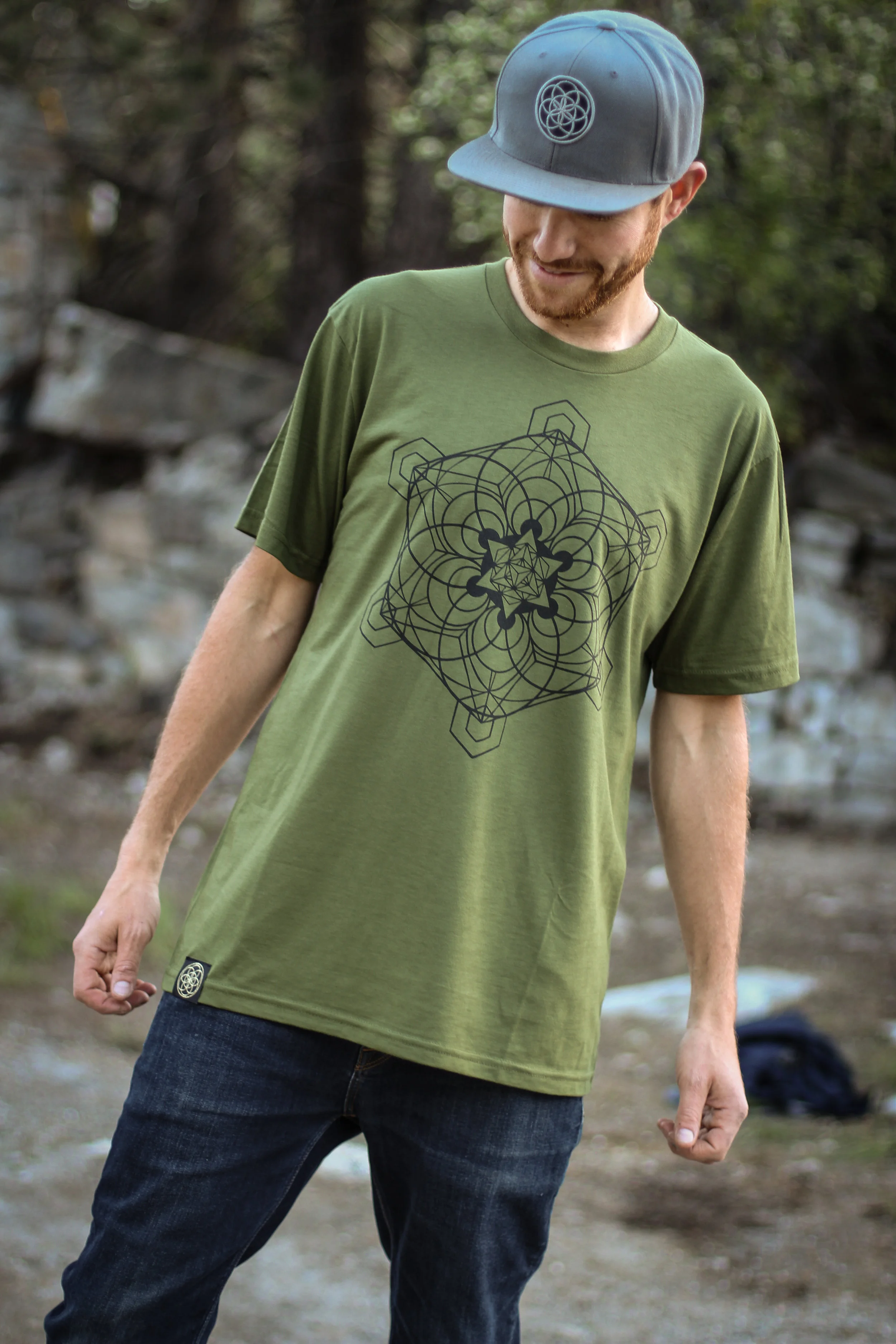 Hemp t-shirt organic sacred geometry