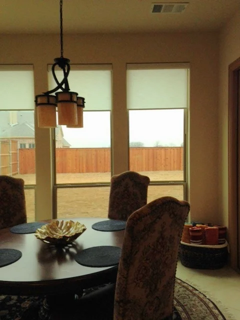 Client Work: Hunter Douglas Designer Roller Shades - Frisco, TX