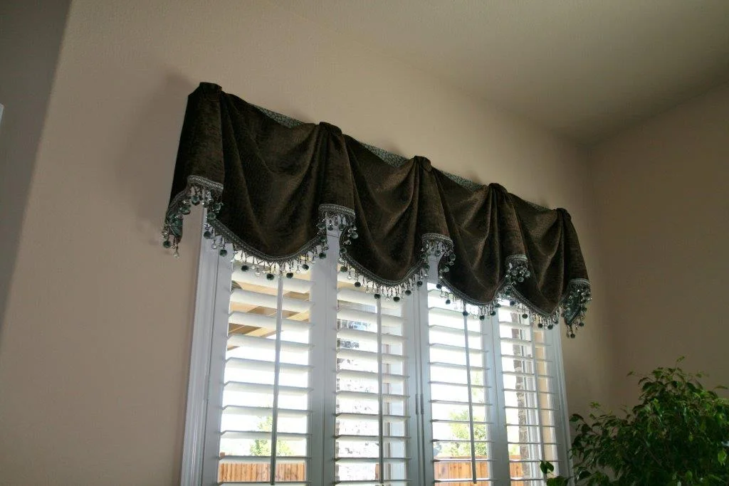 Client Work: Doreen's Shutter and Custom Valance - Frisco, TX