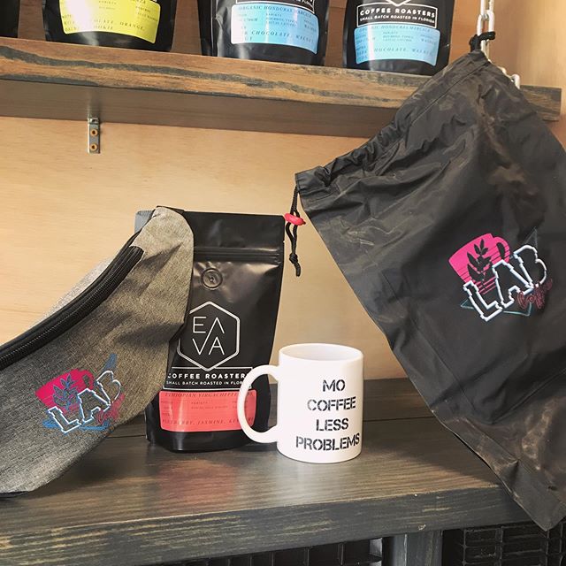 New merch available @thelabcoffeetampa ! Buy 4 Zeal bags and get a drawstring bag on us! Go full 80&rsquo;s with our super cool fanny packs! More merch coming this week!