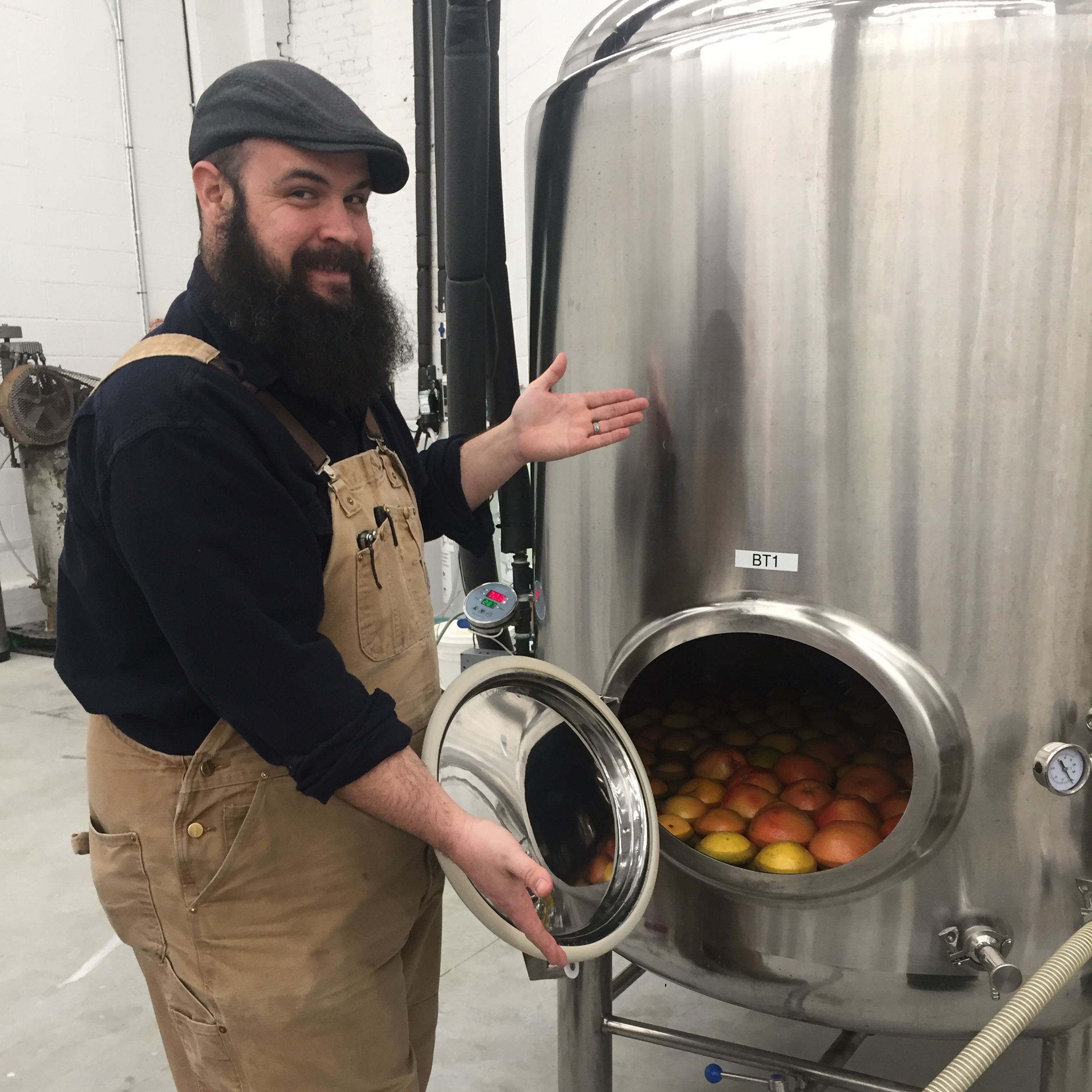 Meadworks Staff Brewing Mead with Ruby Red Rose Grapefruit