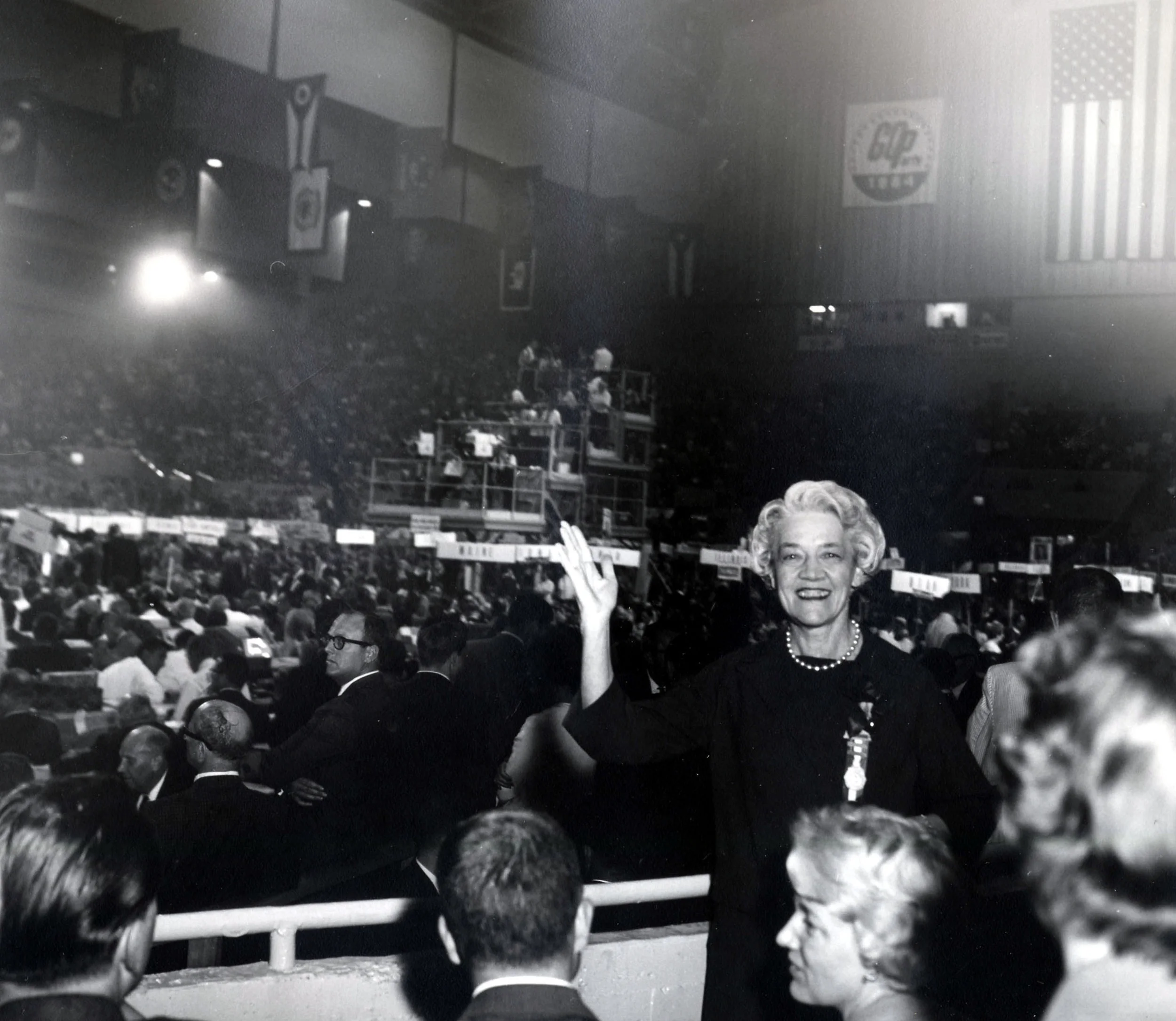 1964: Runs in Republican presidential primaries. Takes candidacy all the way to the Republican National Convention in San Francisco.
