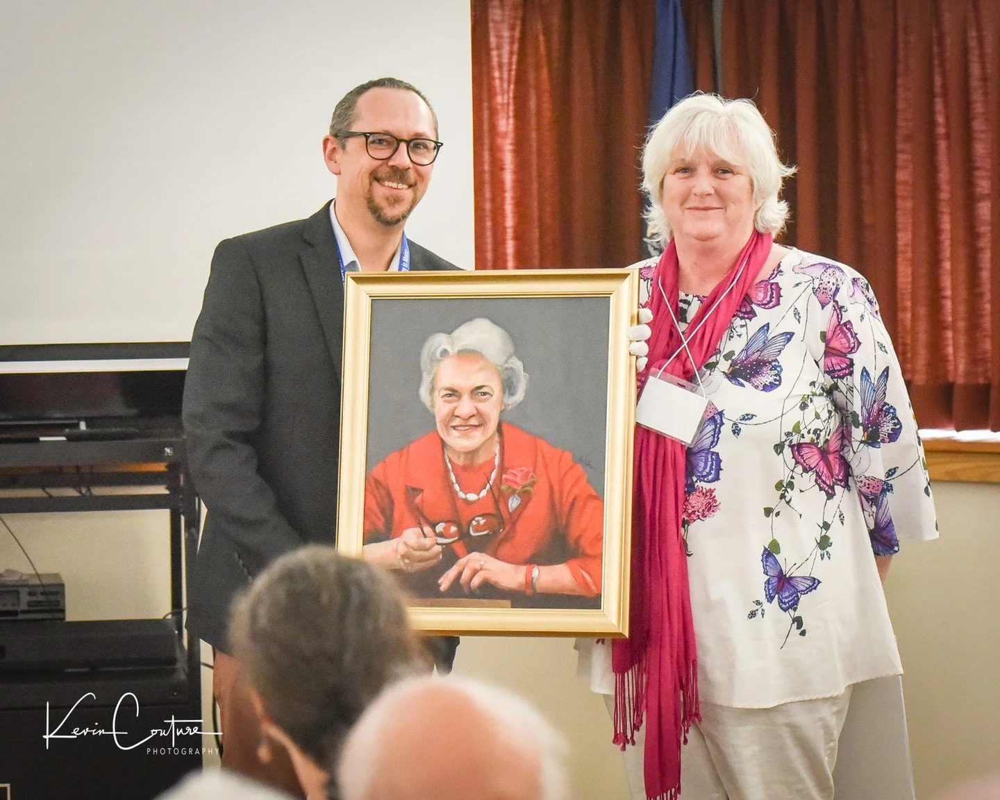On #InternationalPodcastDay we want to highlight our friend from the Library, Jerri Whitman. Jerri continues to create portraits of women who are elected leaders in Maine and highlight their work through her podcast &quot;Dirigo Women.&quot; 
https:/