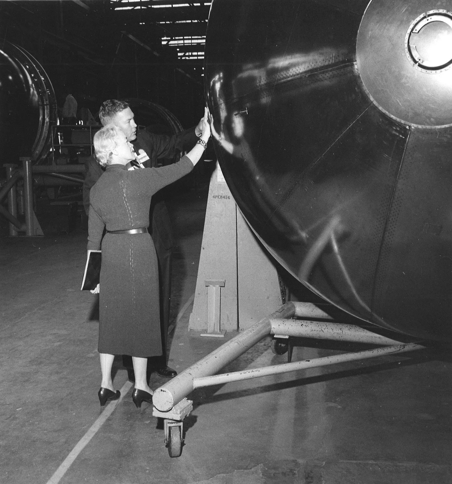 #OTD in 1957, Senator Smith visited the Convair Atlas Plant in San Diego, California to see the progress on the aerospace technology that would later be used in the Mercury space program.