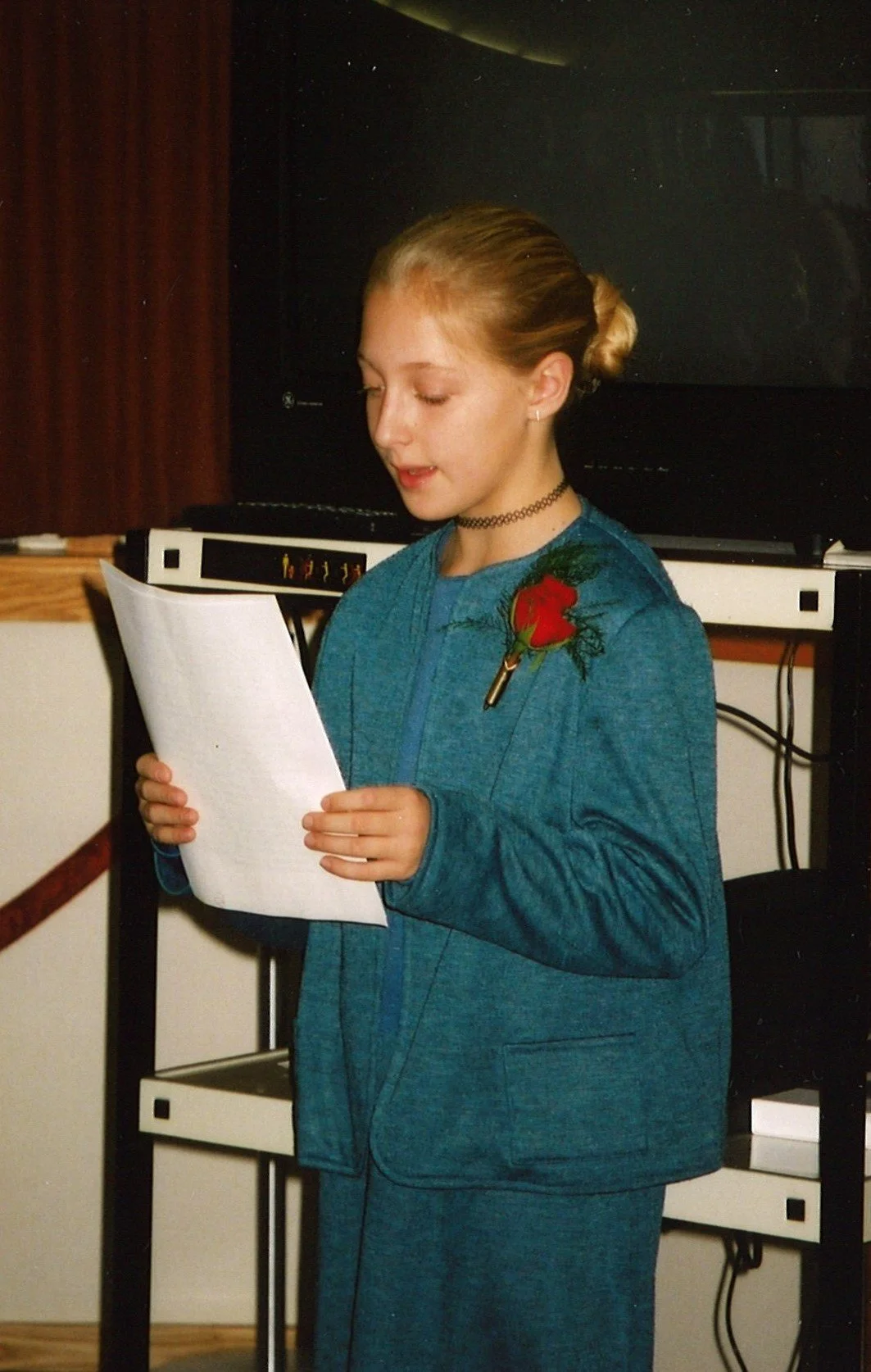 #OTD in 2001, Kori White from Solon Elementary brought Senator Smith to life for the library staff during her class field trip! How cool is that?