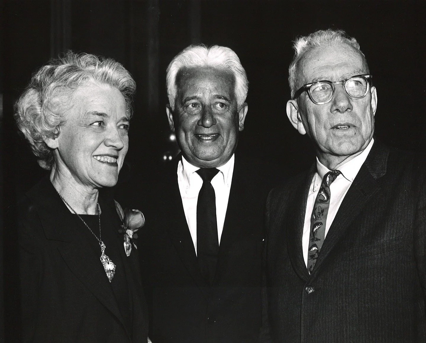 #OTD in 1963, Senator Smith was photographed with Senators Kenneth Keating and George Aiken during the Senate Republican Conference.