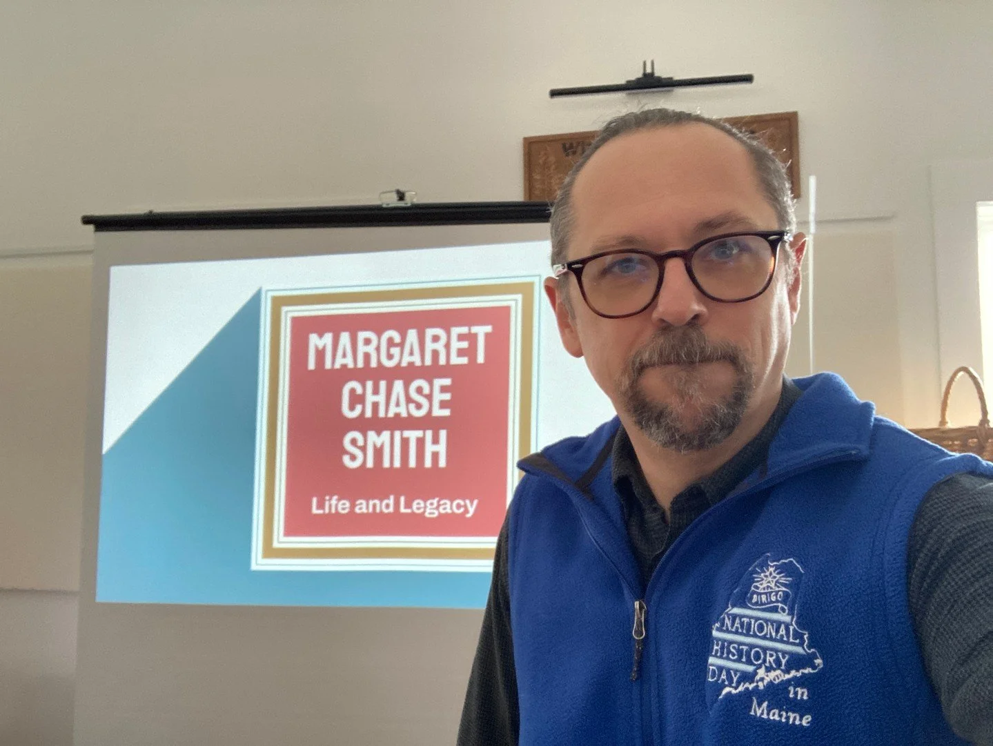 Last Wednesday, Museum Assistant and Communications Coordinator John Taylor spoke at the Whitefield Public Library Lunch and Learn series. It was the first of three talks the library is hosting on prominent women in Maine. Great turnout and discussio