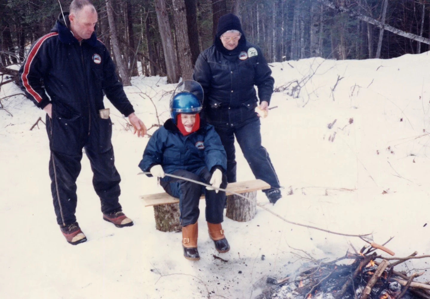 That time the Senator went snowmobiling at age 93 with Hartland's Smokey Angels Snowmobile Club  #OTD in 1990.