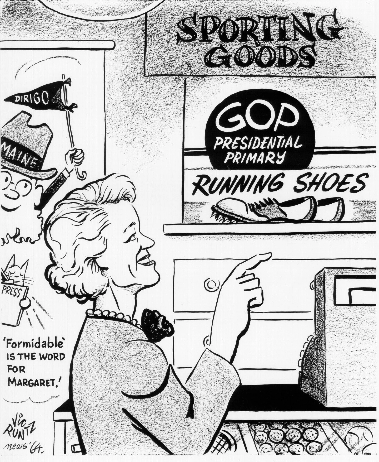 ....And in response to her candidacy 61 years ago...