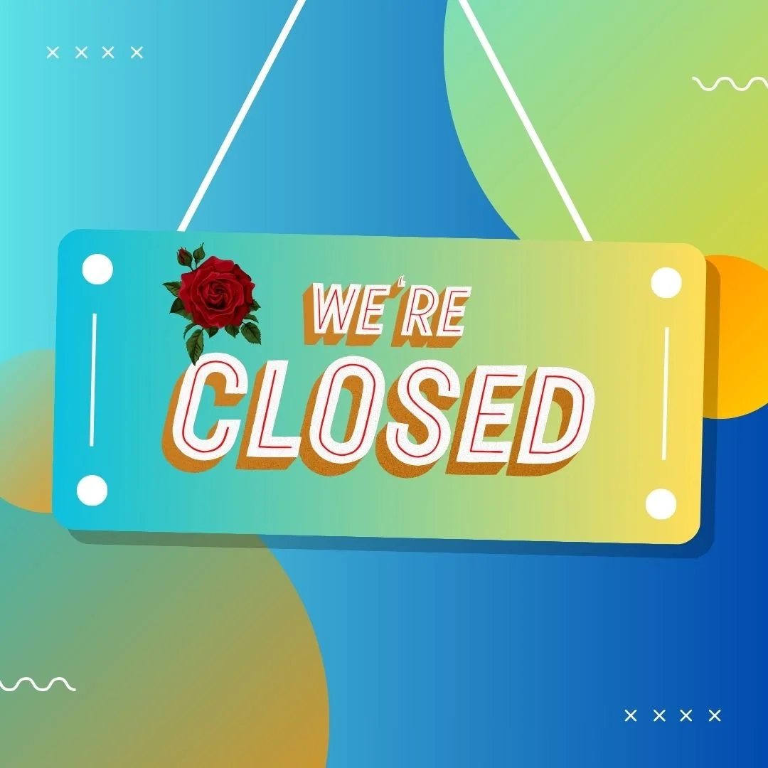 In observation of Memorial Day we will be closed today.