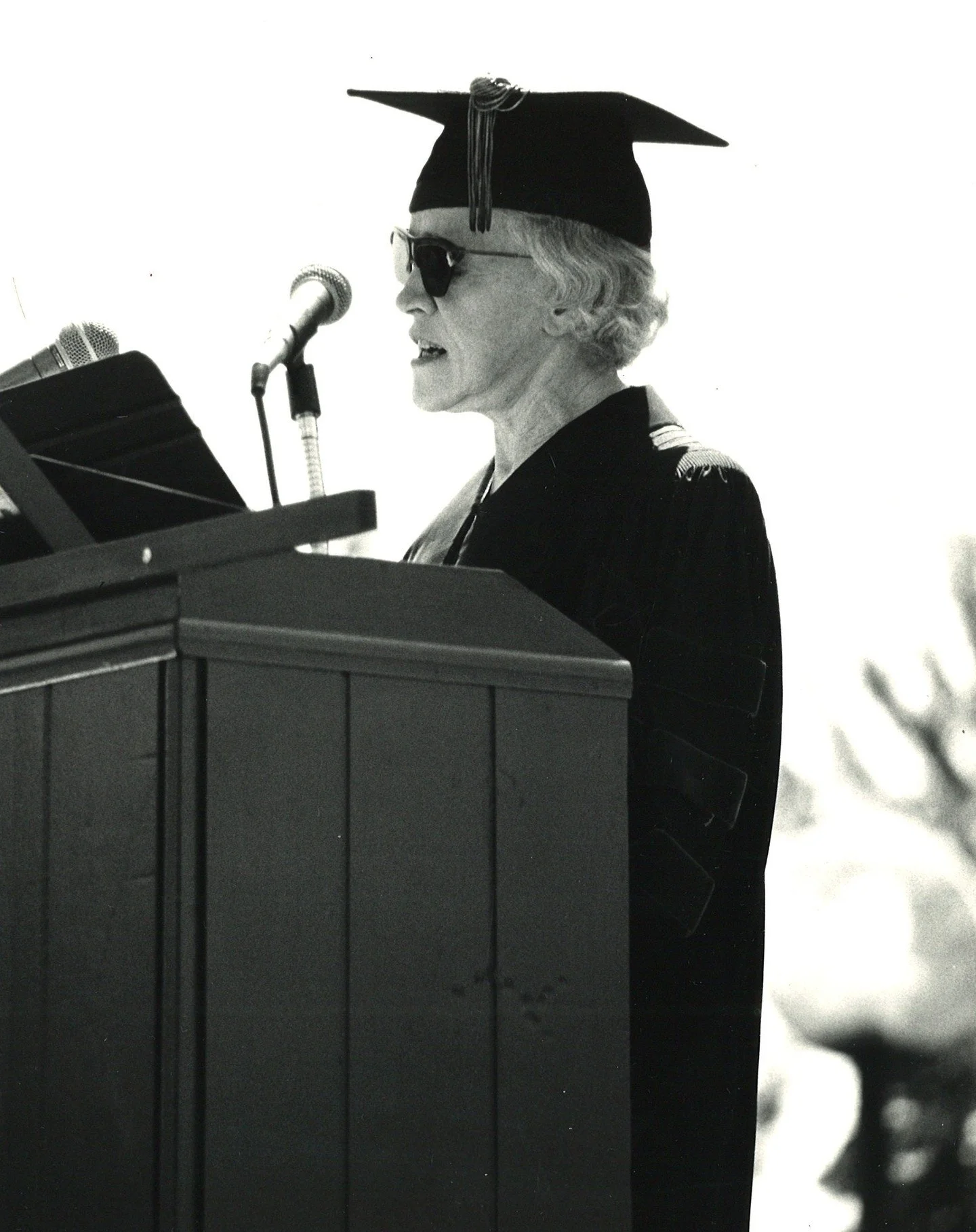 #OTD in 1977, Senator Smith received an honorary degree from St. Michael's College in Winooski, Vermont. She was looking cool in the shades. Congrats to all recent college grads!