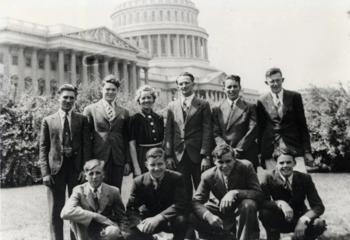 #OTD in 1940, the Future Farmers of America from Monmouth Academy visited Representative Smith in the nation's capital.