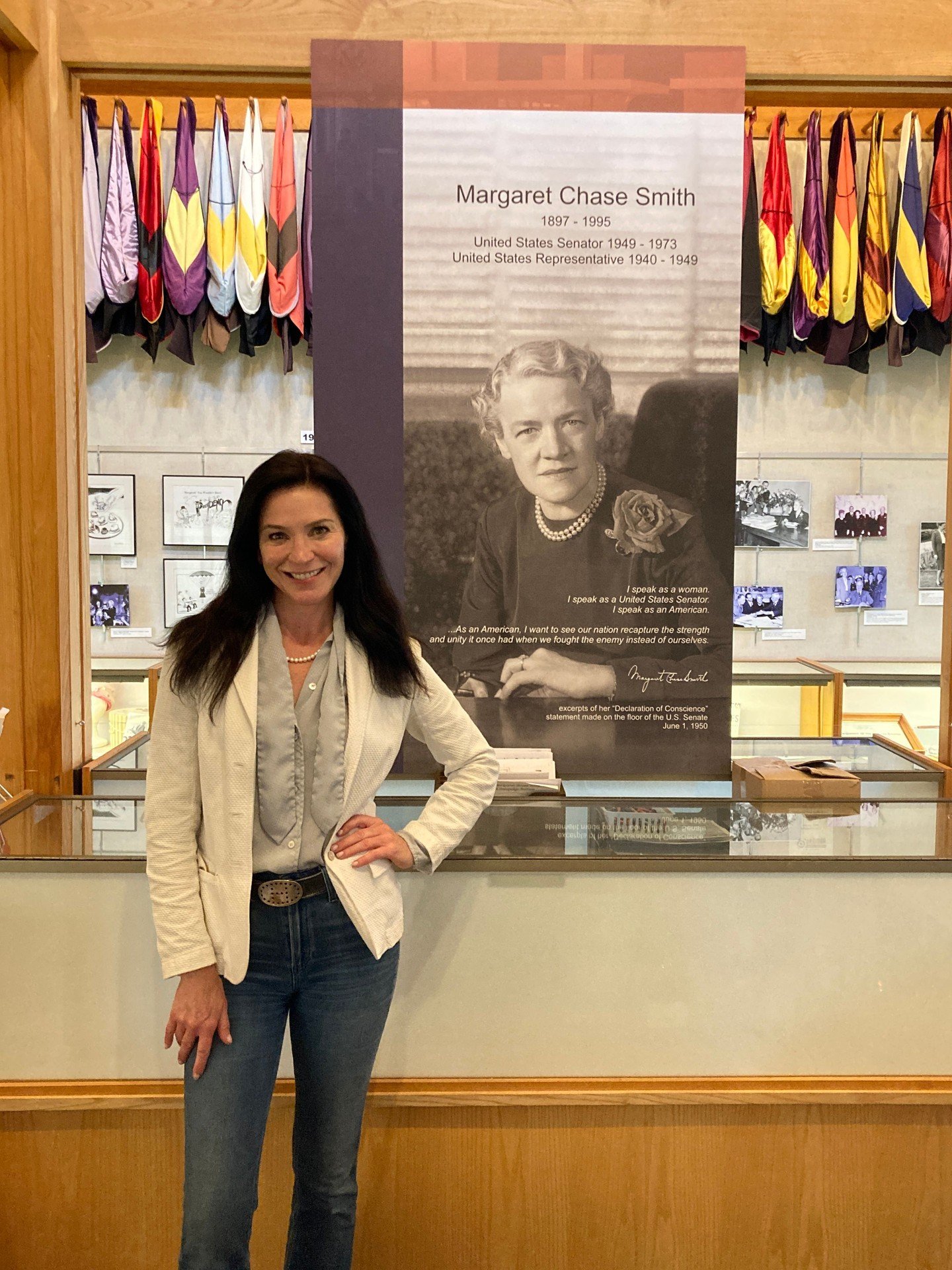 Last week we posted that "Conscience" will premier in Los Angeles. Coincidentally we had the honor of hosting Sharon Gardner, who will be playing Senator Smith in the upcoming production! Many aspects of the Senator's life were discussed, a