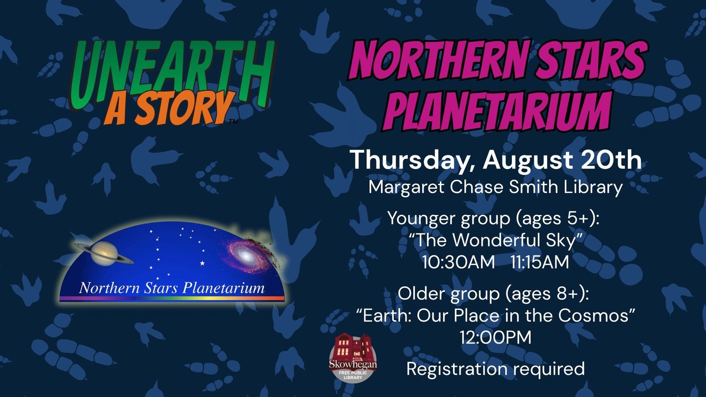 Northern Stars Planetarium is coming! 
Come learn the music of the stars! Click the link below for more information and to register for the event!
https://ow.ly/PONr50ZbiMz