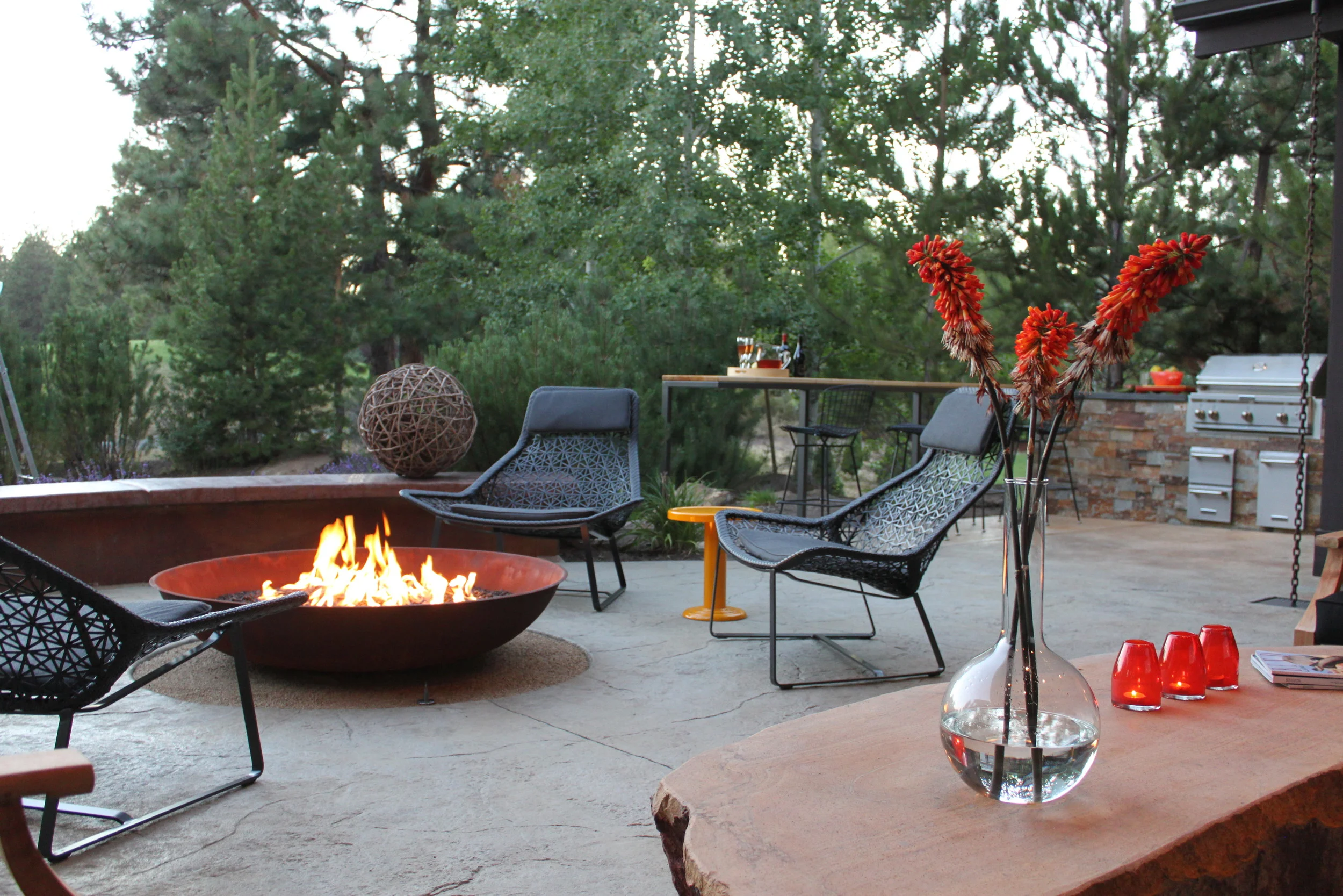 HILL residence - fire bowl