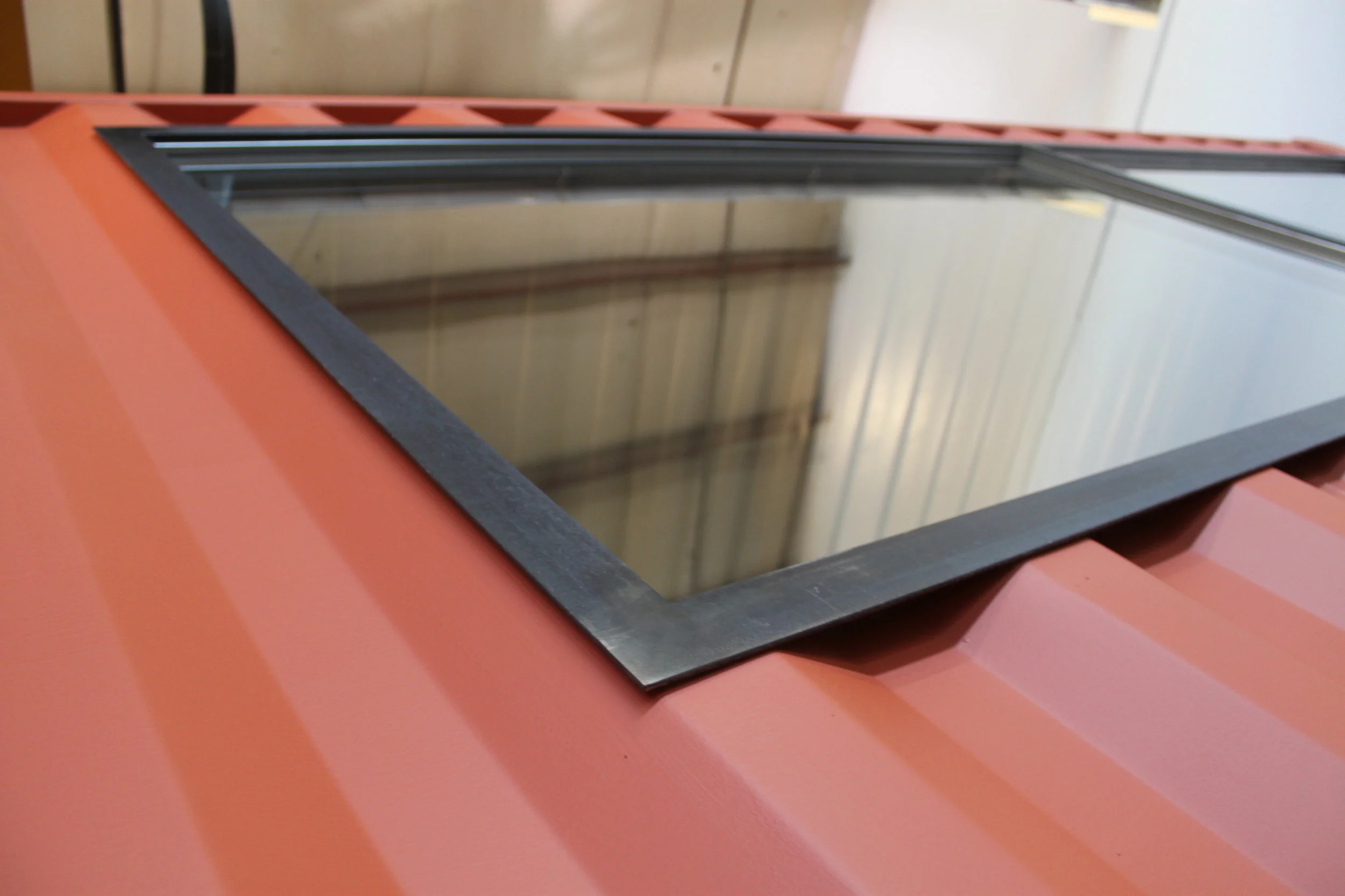CUBE - shipping container window detail