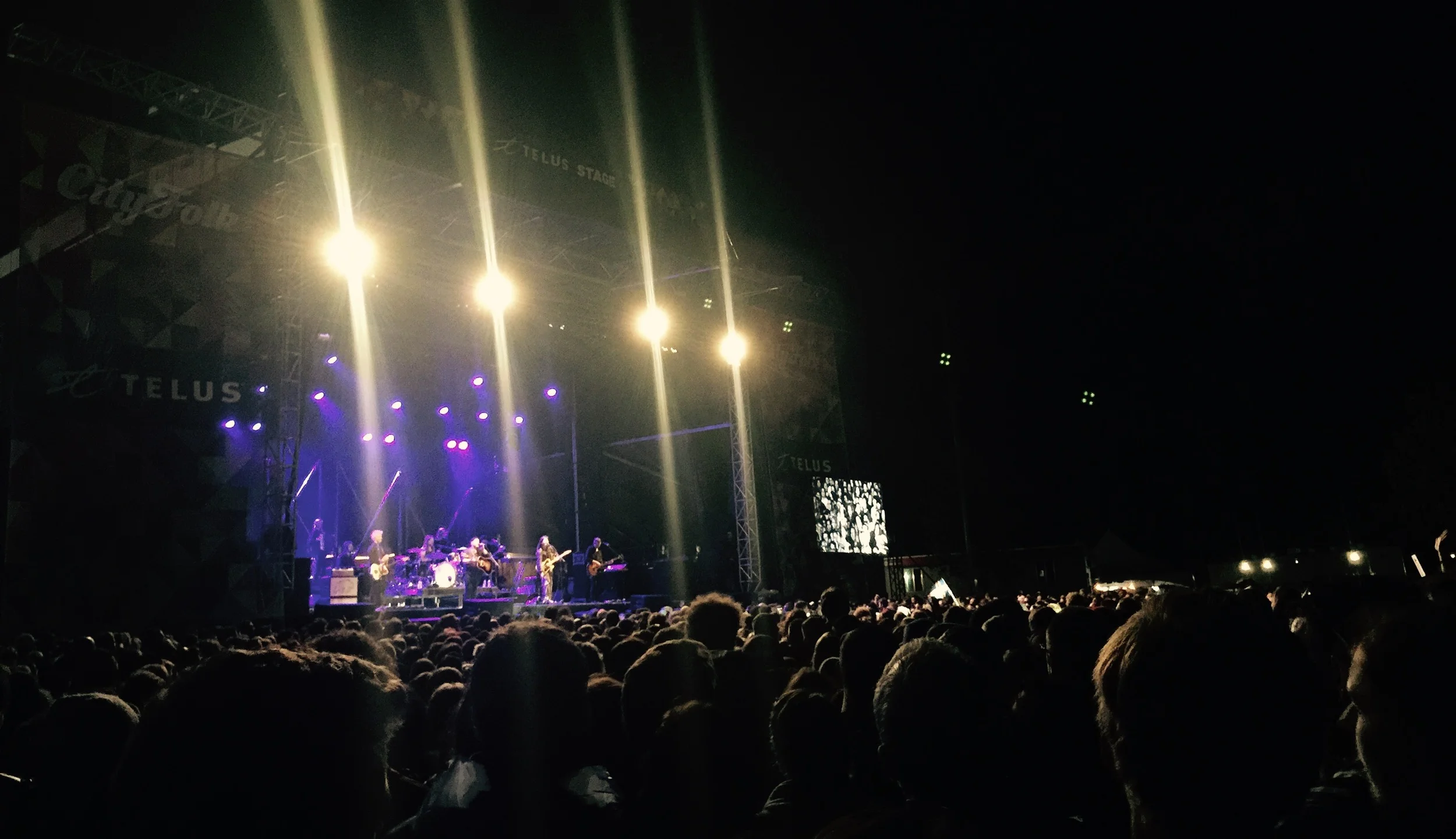 Starting my trek into the crowd - so happy to see so many fantastic female musicians on stage!
