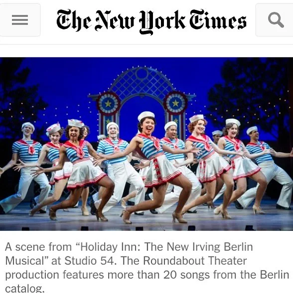 Proud of our former dancers catherine ricafort and jonalyn saxer now on broadway in the hit musical "holiday inn." see them perform in the 2016 thanksgiving macy's day parade