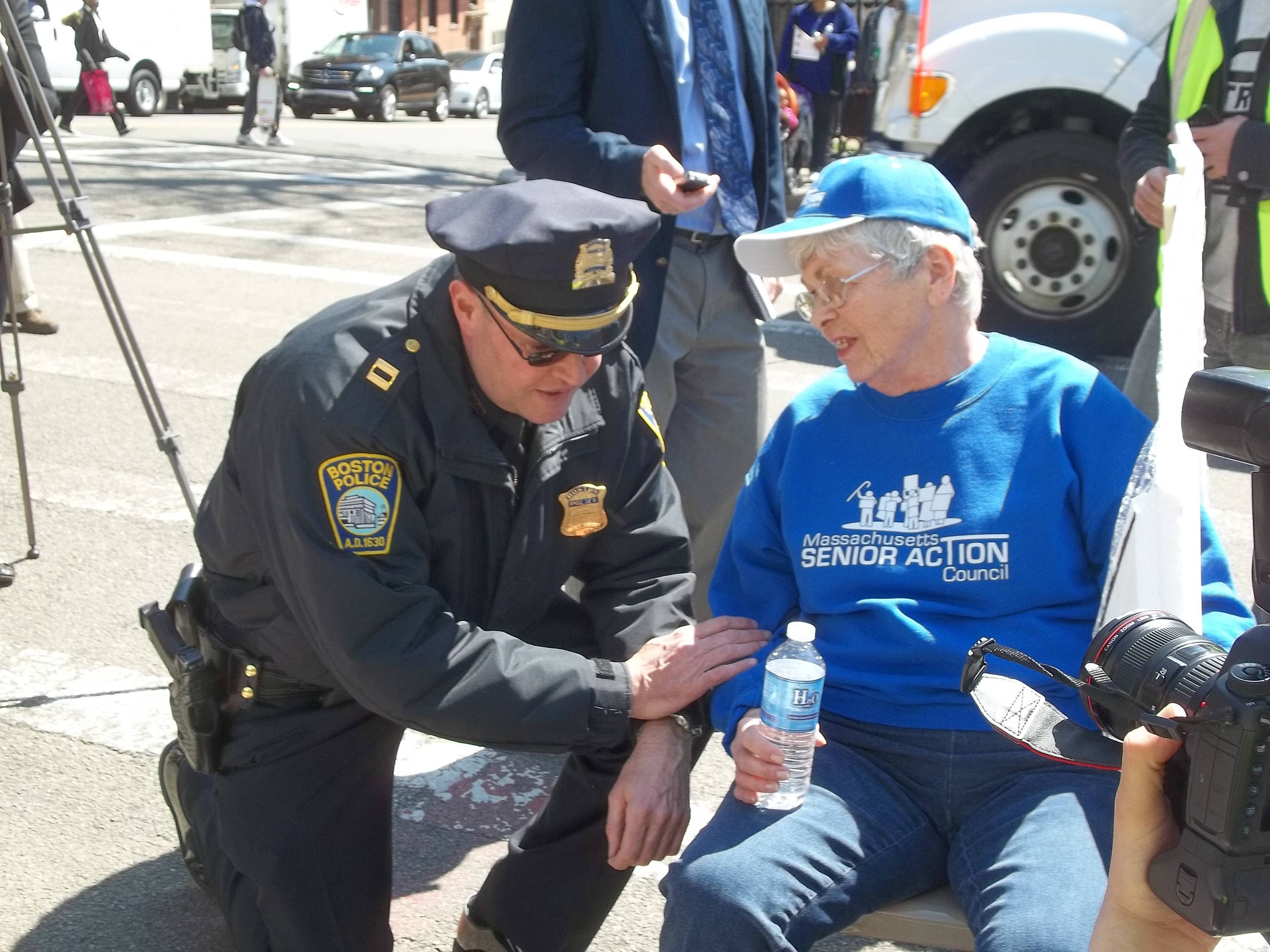 Boston police talking to senior