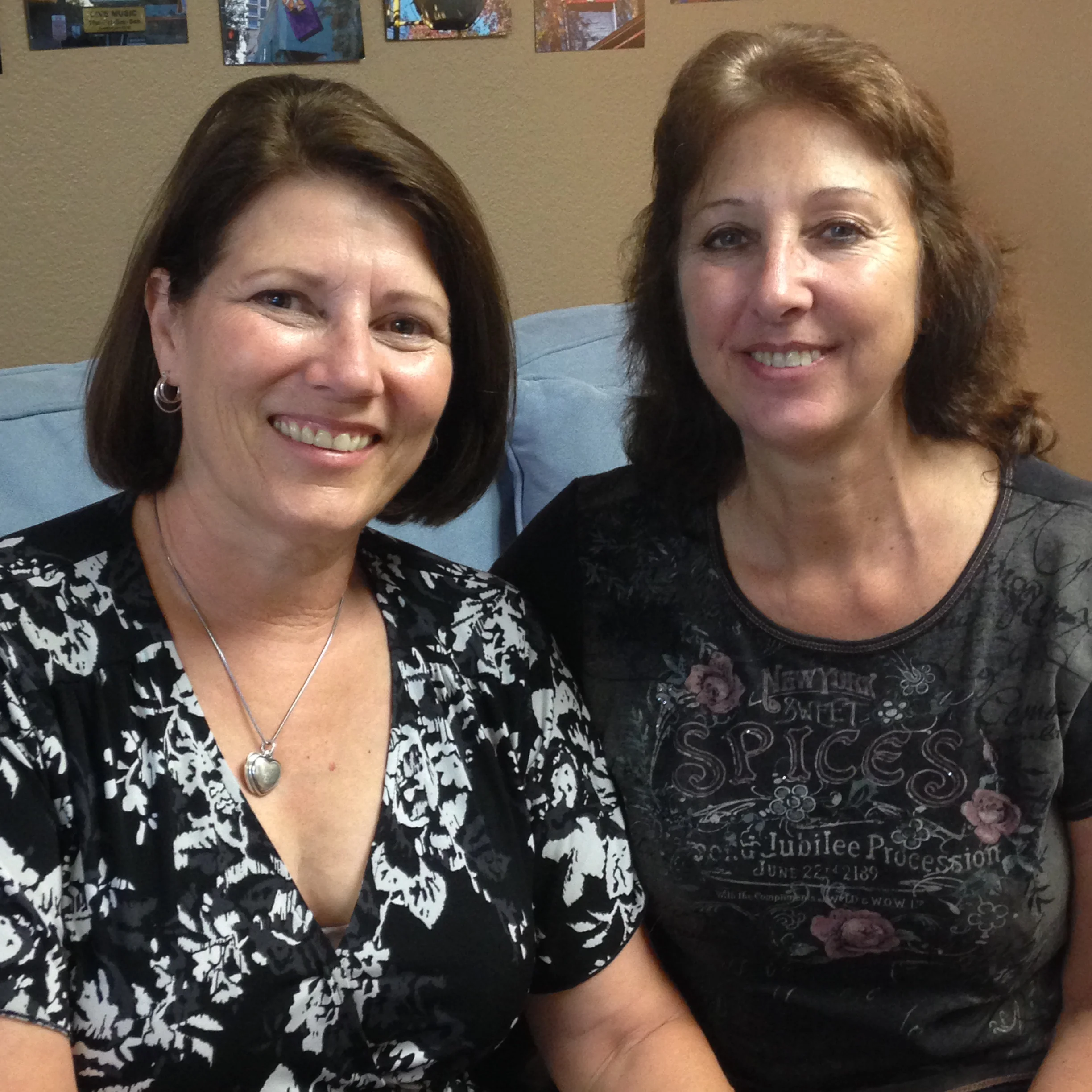 Michele (left) and her former mentee Regina (right) in 2015