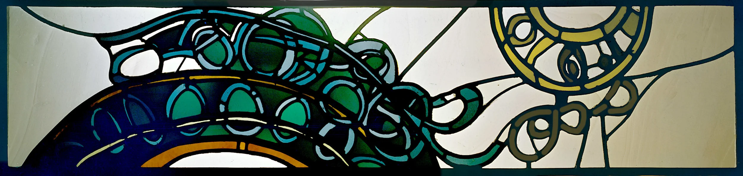 Muir Beach (1976) Leaded Glass, Private Collection