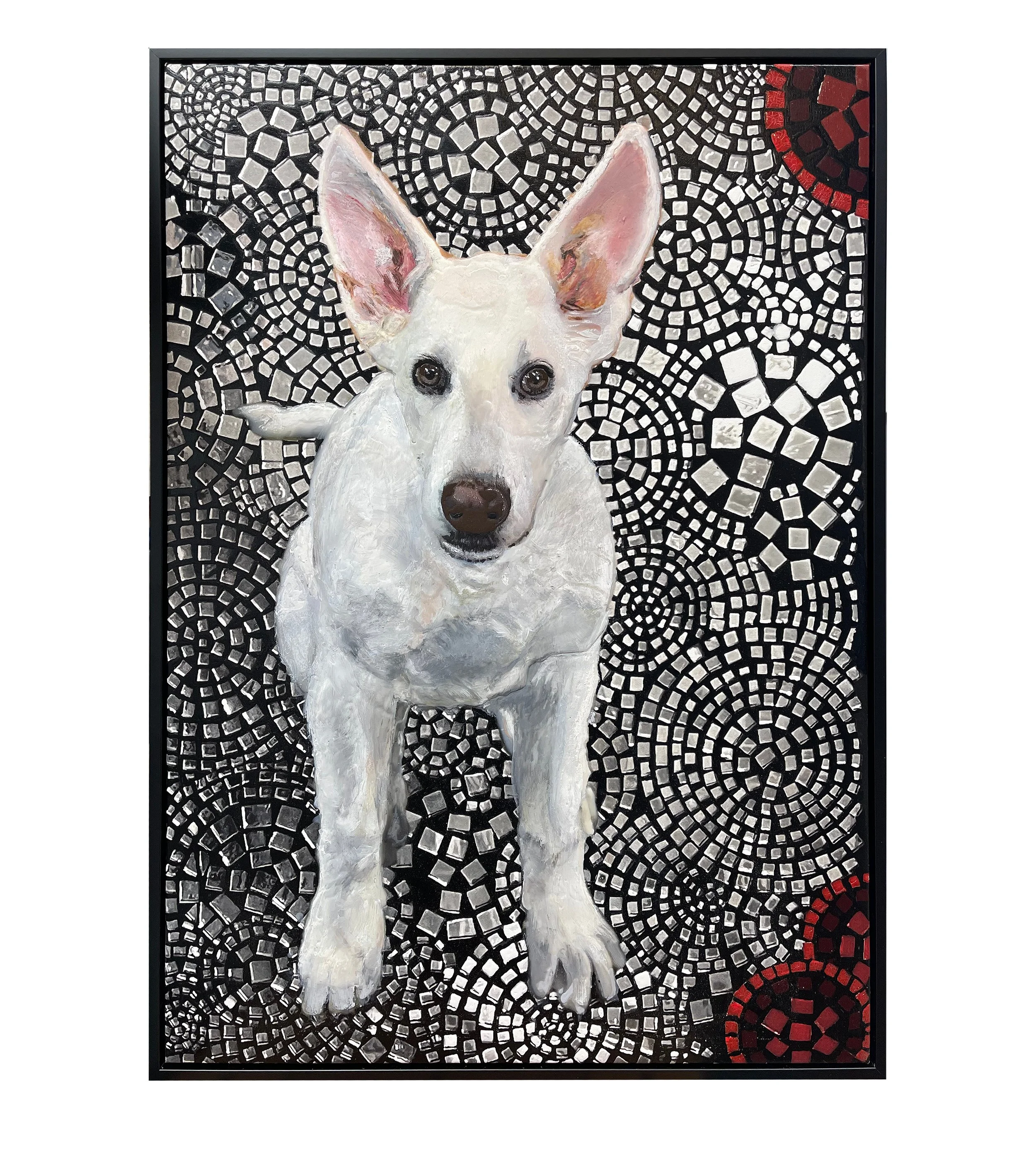 "Steve The Dog," 2021, acrylic. Private Collection.