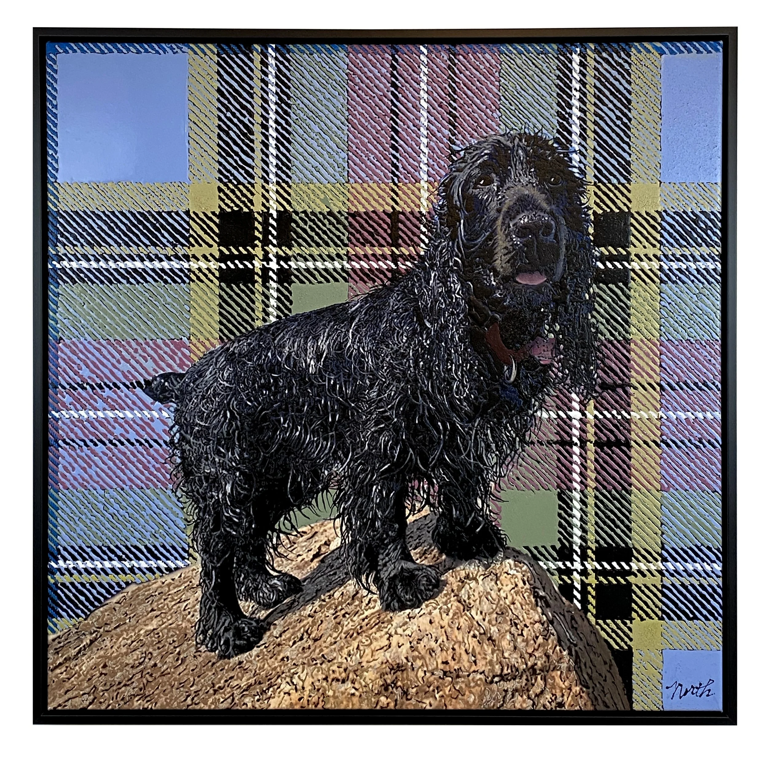 "Ernie," acrylic, Private Collection