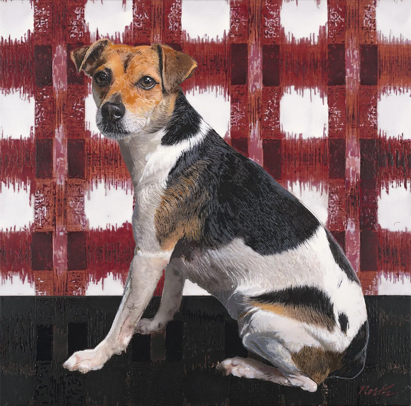 "Eva," acrylic, Private Collection.