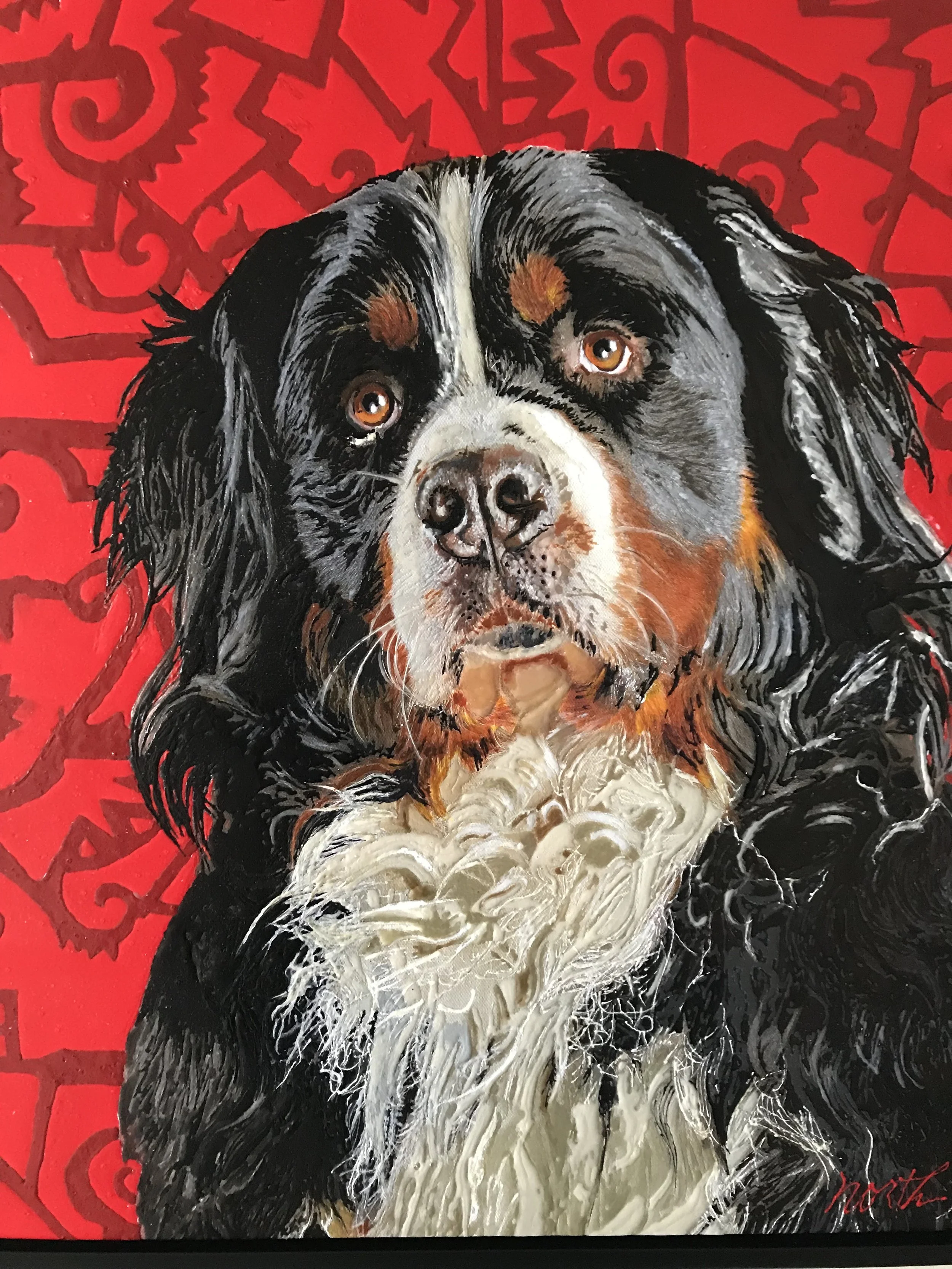 "Dante," watercolor, Private Collection.