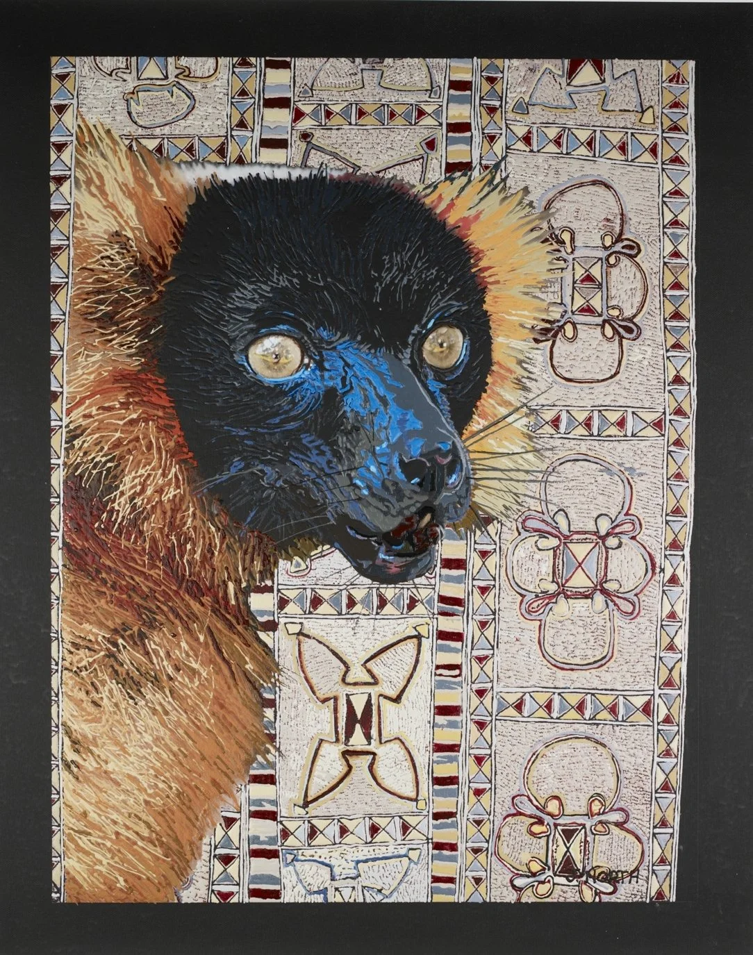 "Hale the Lemur," 2007, acrylic, 22 x 17 in., Private Collection.