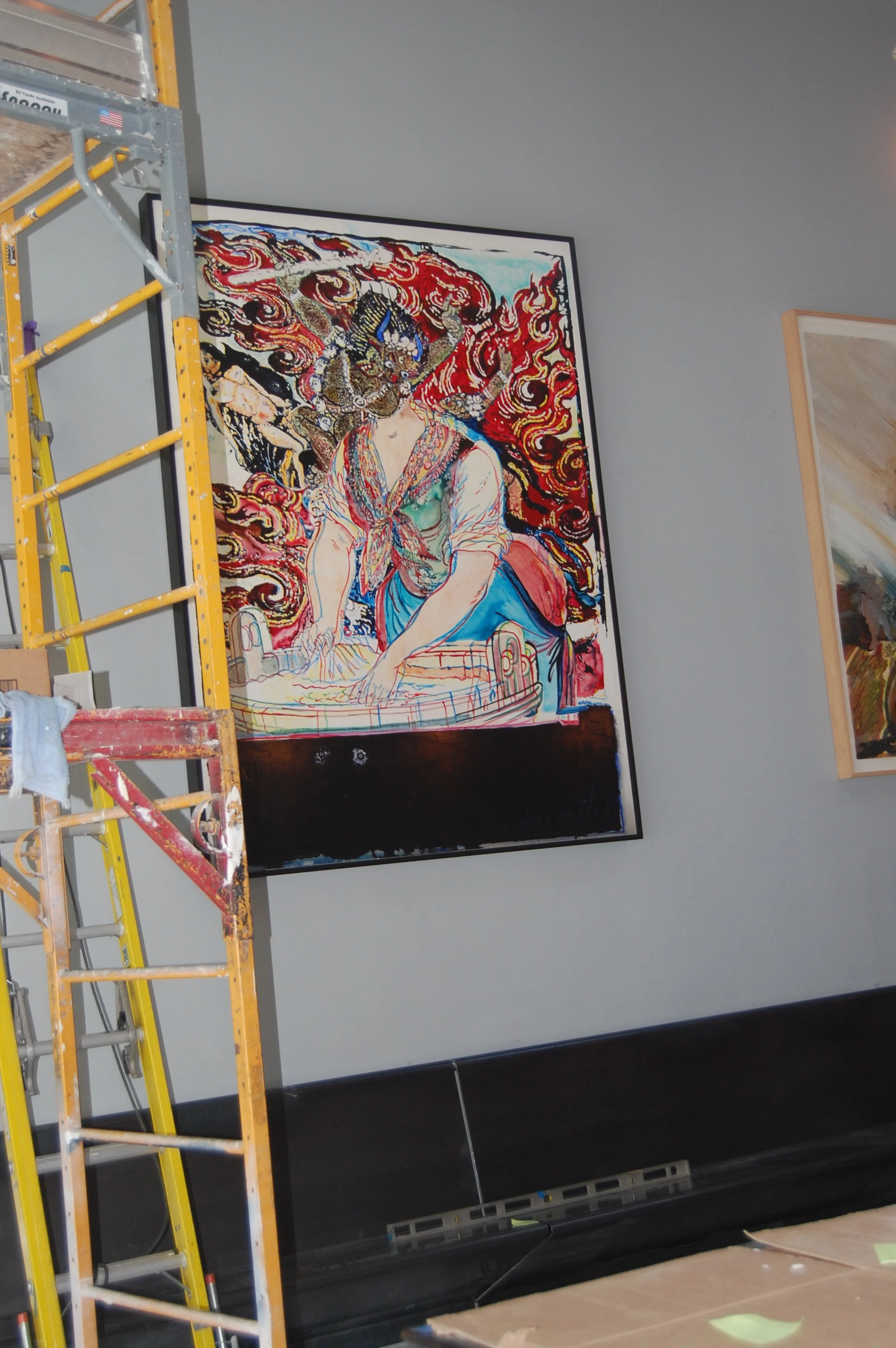 It Furthers One to Cross the Great Waters, 4' x 8', Acrylic, Slanted Door Restaurant