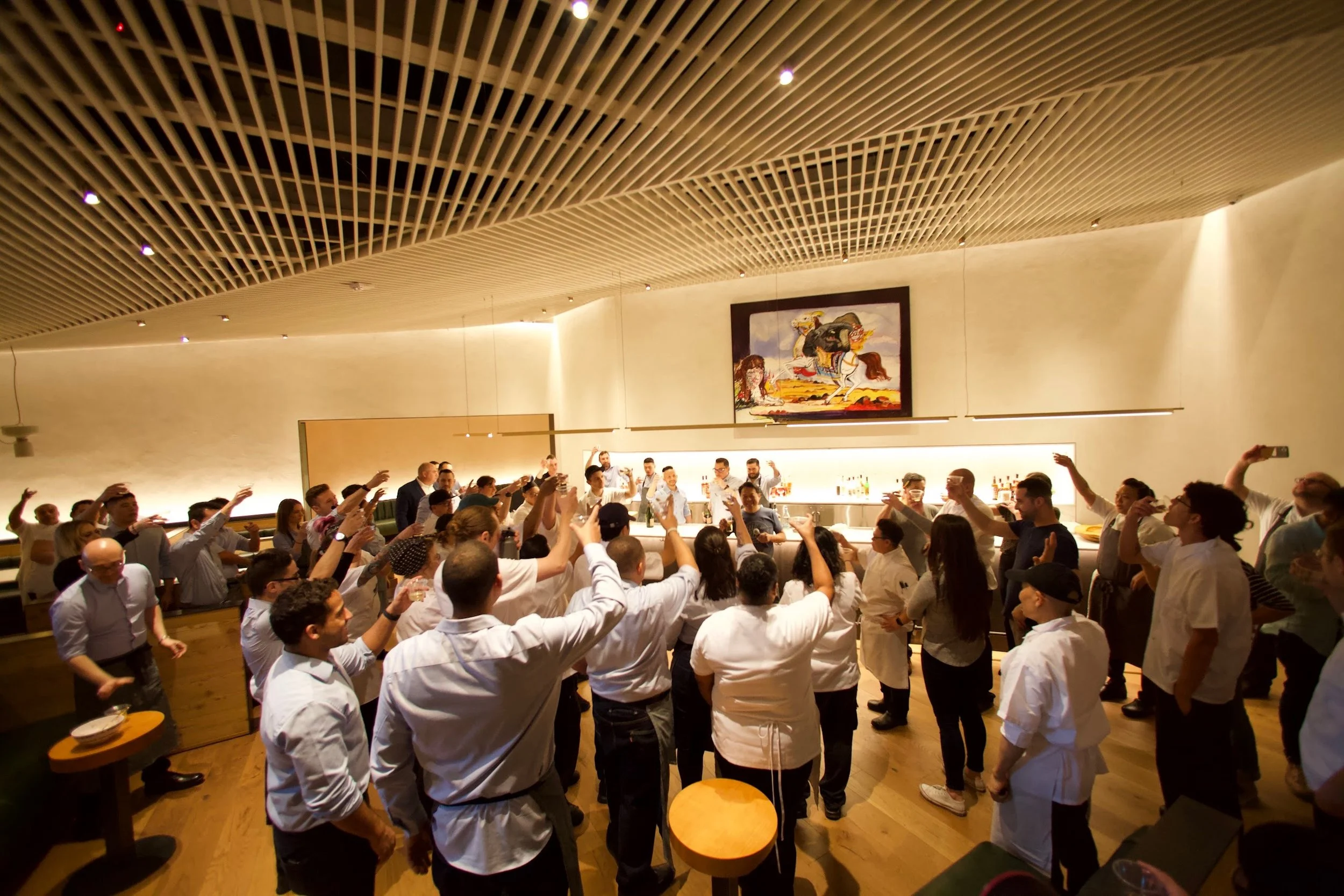 Beast of Burden, Acrylic, 4' X 8', Slanted Door restaurant opening in Las Vegas