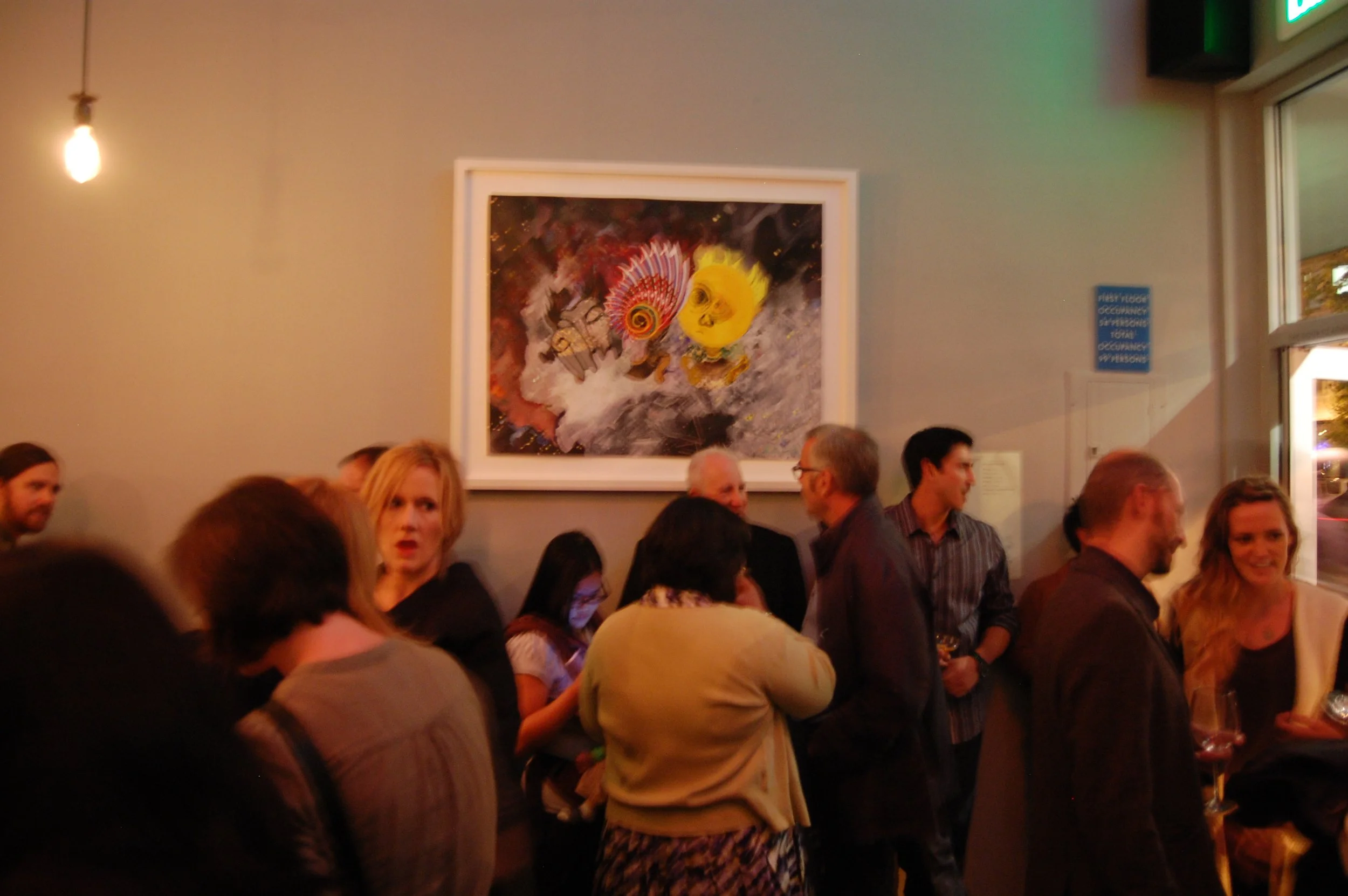 Winken, Blinken, and Nod. 30" x 40", Mixed Media, Slanted Door