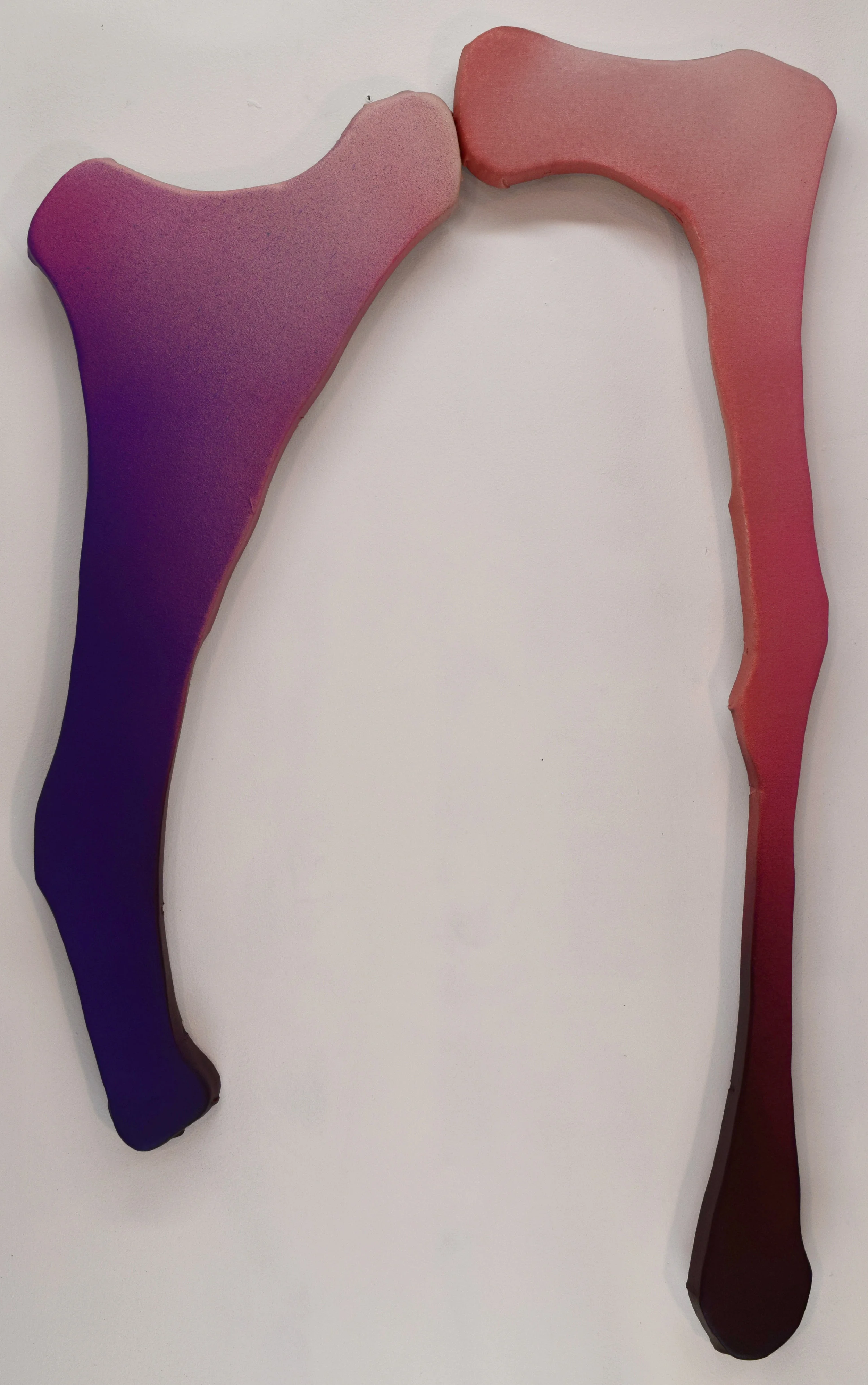 wishbone: acrylic on canvas, 47x28 inches, 2017