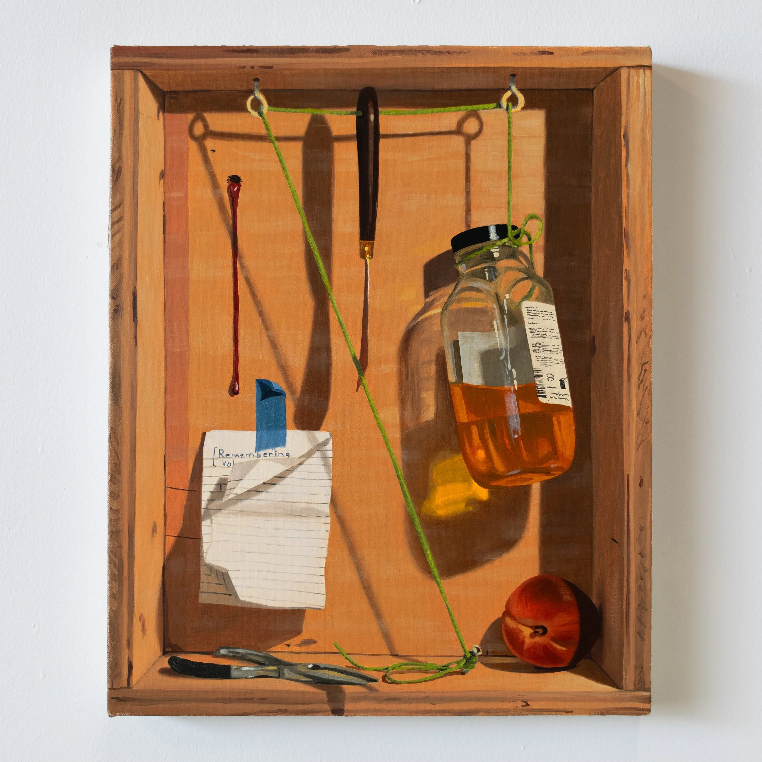 remembering (still life with peach) 