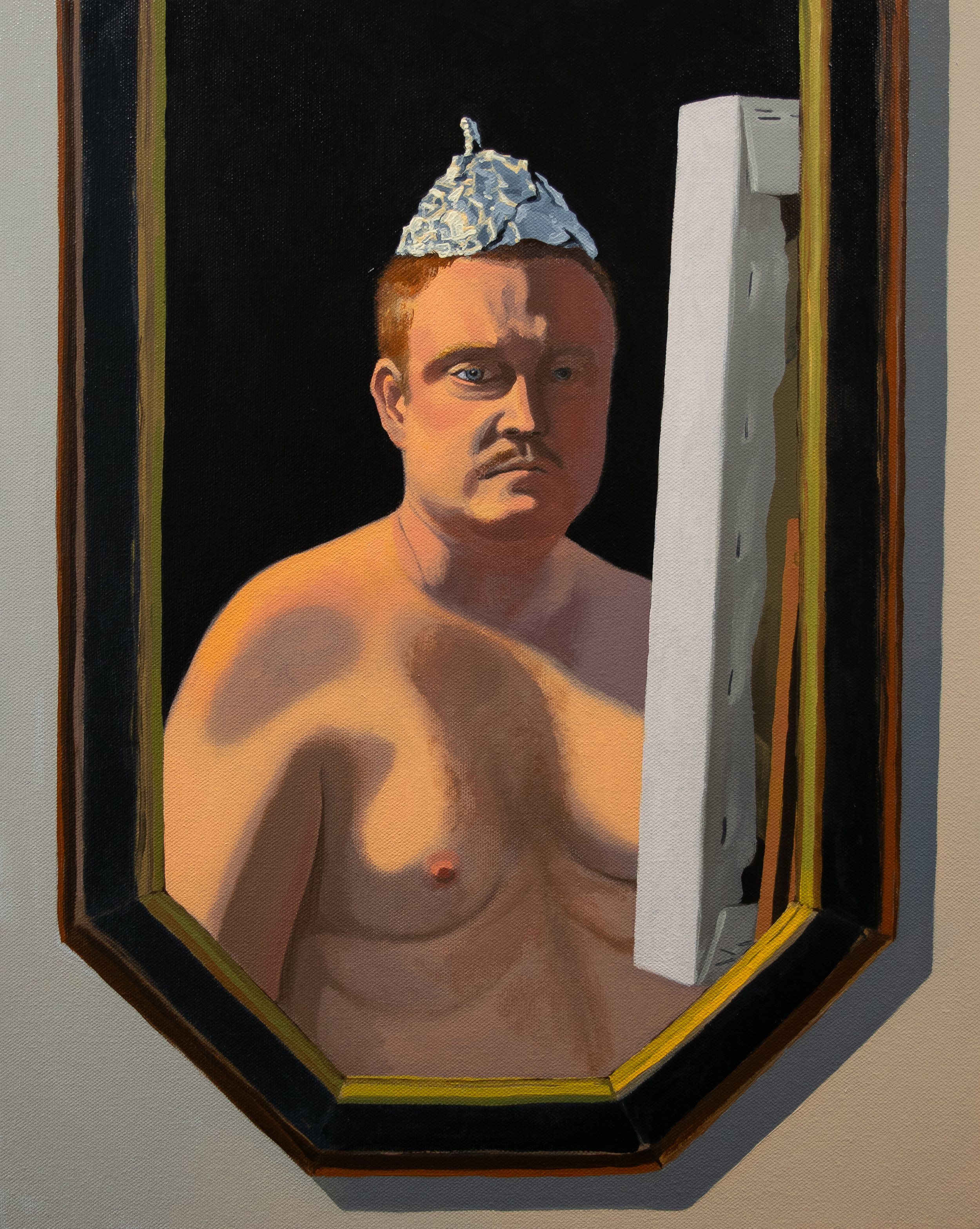 self portrait with tinfoil hat