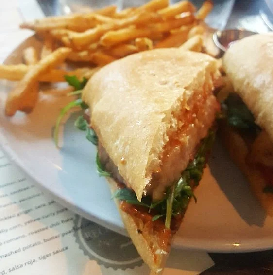 Mouth-watering Pork Belly BLT at The Recess Room in Fountain Valley