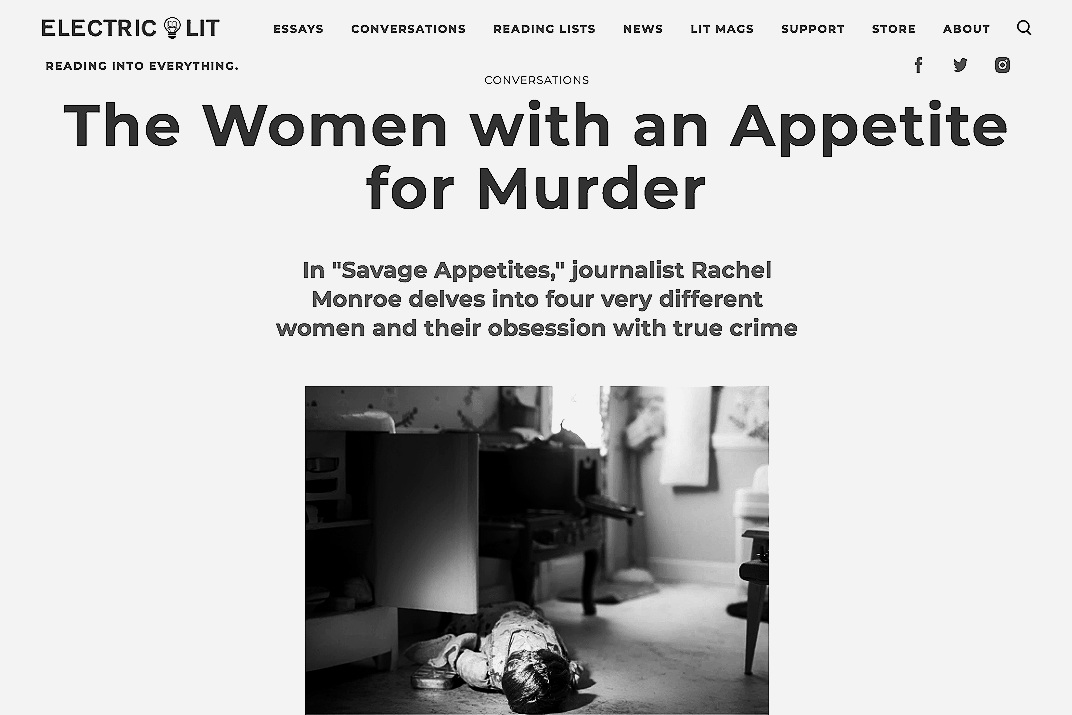 AN INTERVIEW WITH RACHEL MONROE on Fear, the Internet, and True Crime as Fantasy