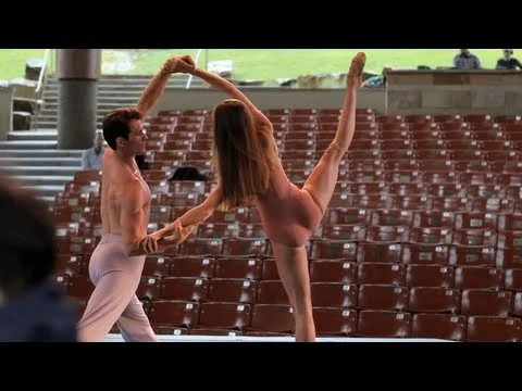 Pacific Northwest Ballet rehearsing After the Rain at the Vail International Dance Festival