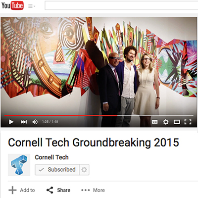 Cornell Tech NYC Groundbreaking