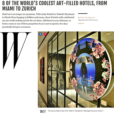W Magazine Feature - Surrey Hotel